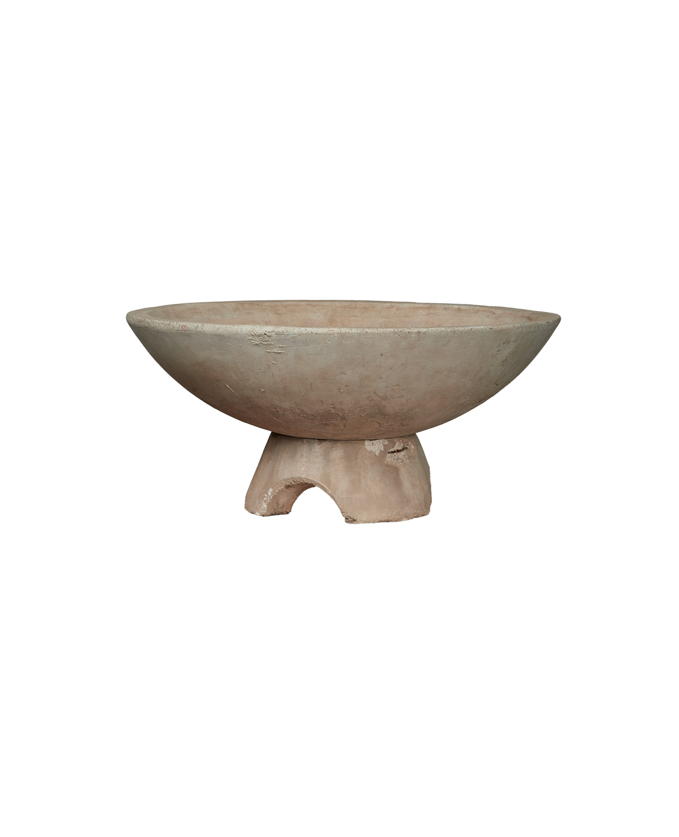 Antique Fluted Stone Vasque from Greece made of Cement