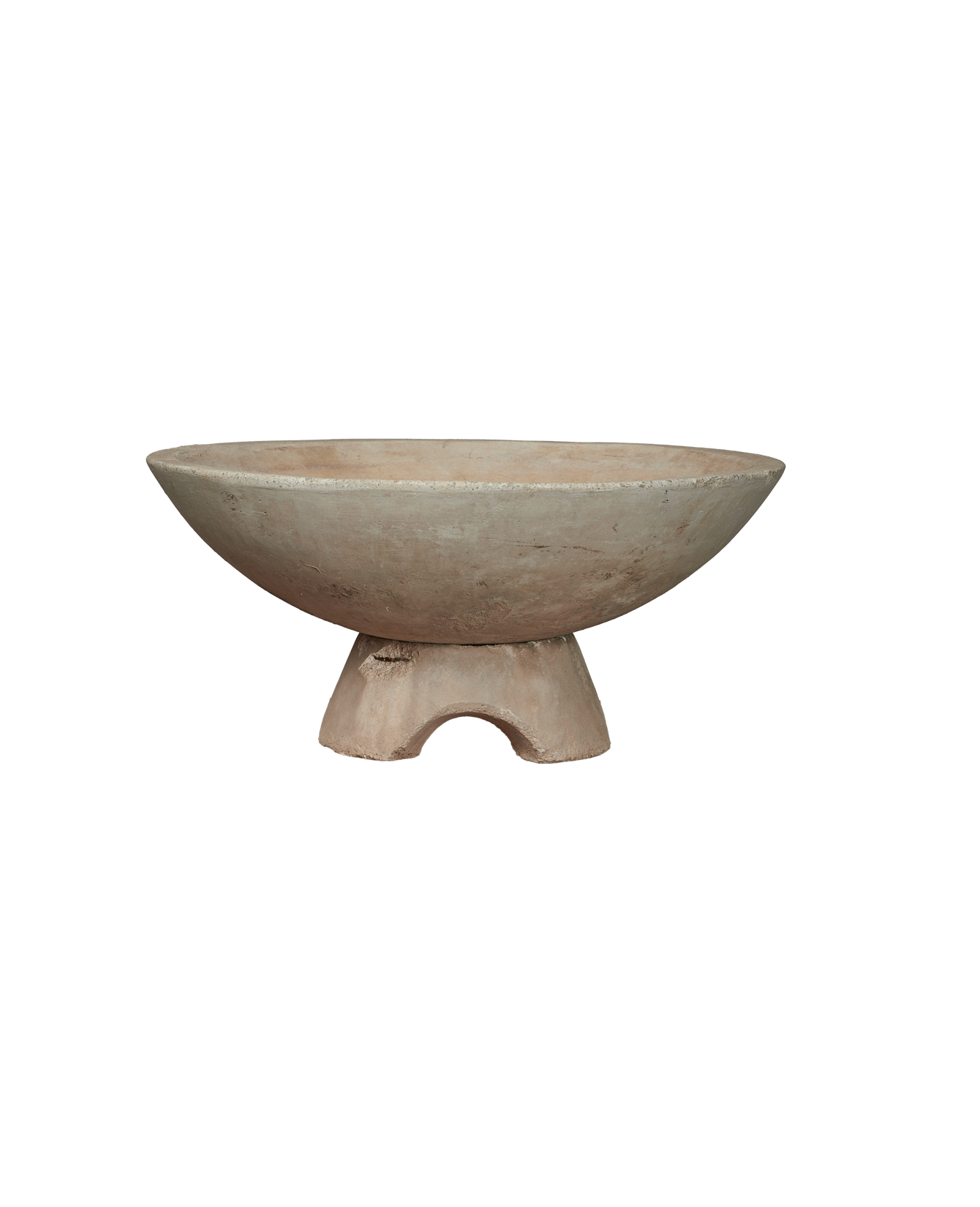 Antique Fluted Stone Vasque from Greece made of Cement