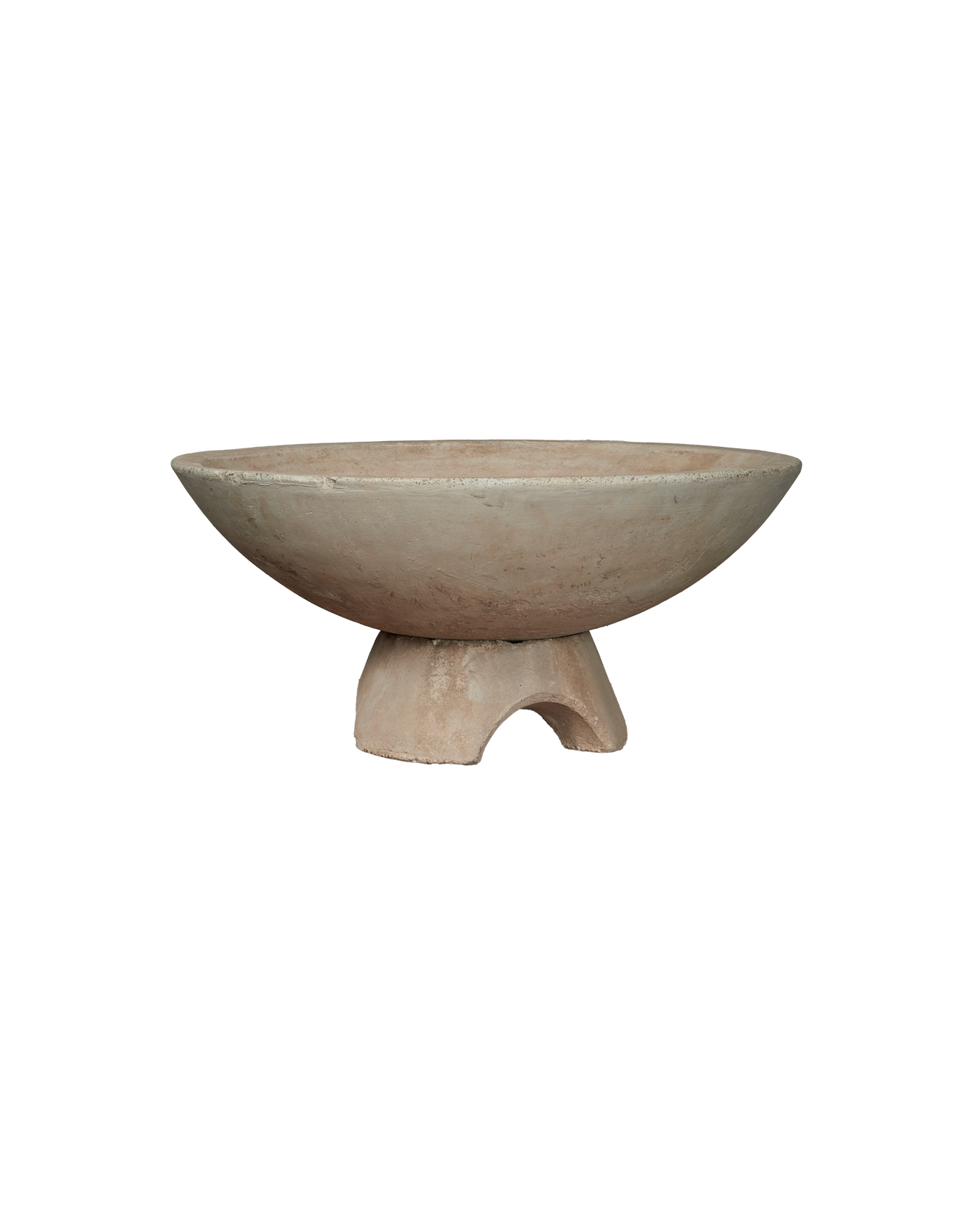 Antique Fluted Stone Vasque from Greece made of Cement