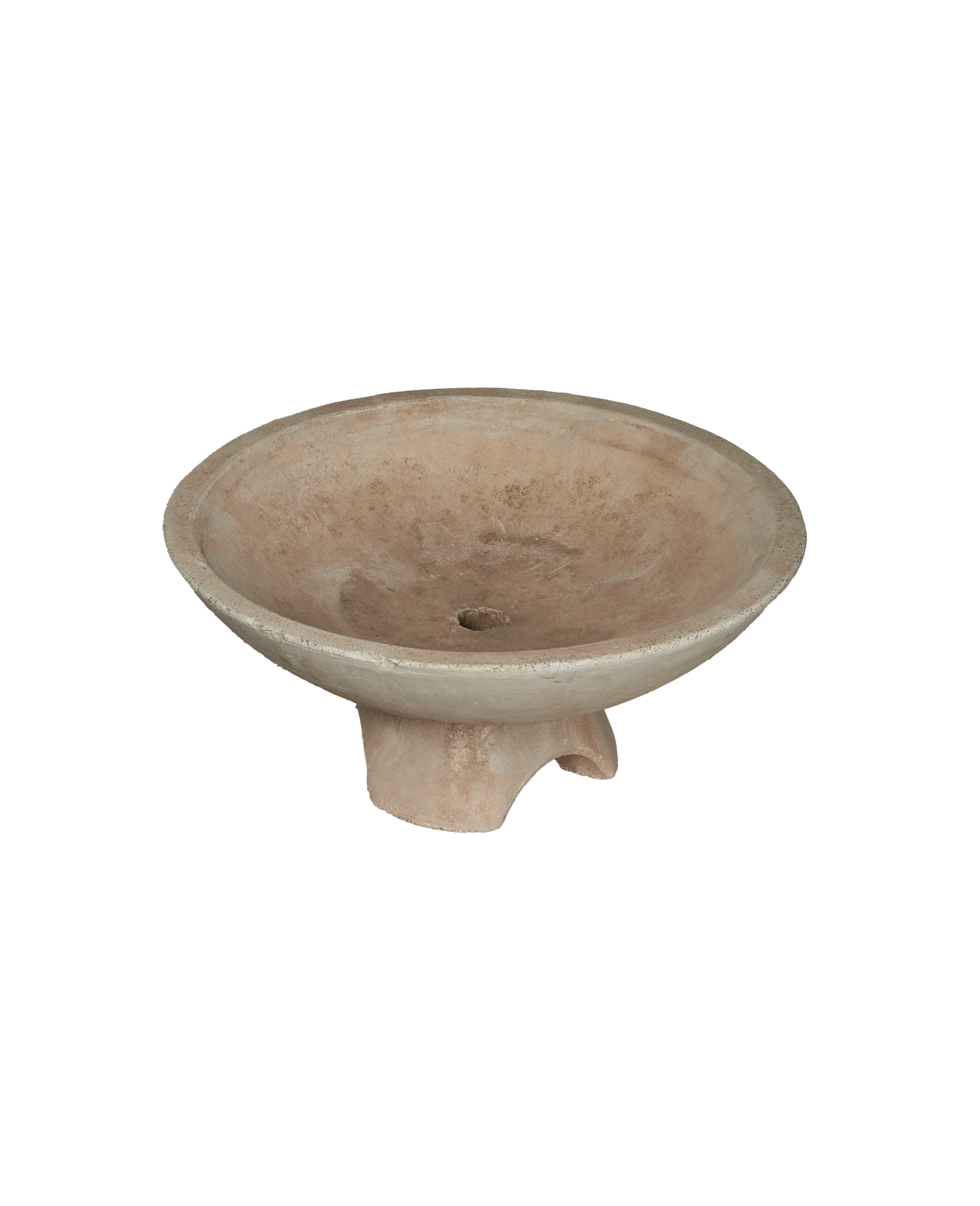 Antique Fluted Stone Vasque from Greece made of Cement