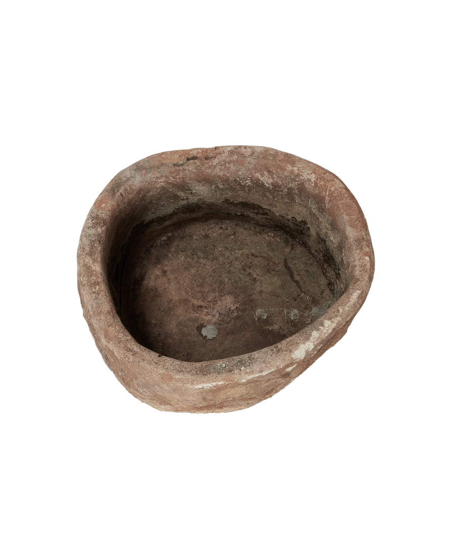 Vintage Limestone Trough - Round from Indonesia - Planters, Fountains, & Water Features