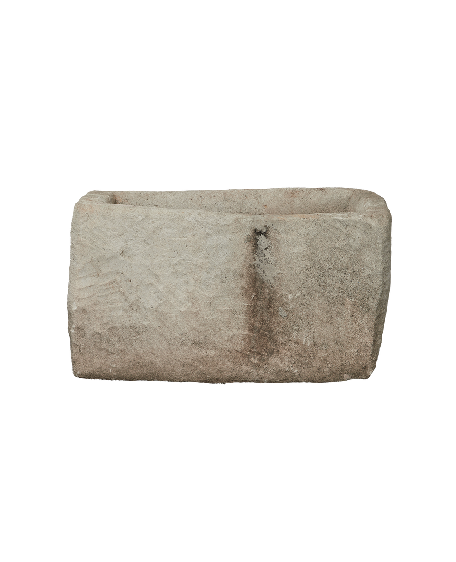 Vintage Limestone Trough - Rectangle from Indonesia - Planters, Fountains, & Water Features