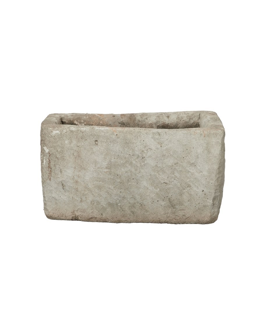 Vintage Limestone Trough - Rectangle from Indonesia - Planters, Fountains, & Water Features