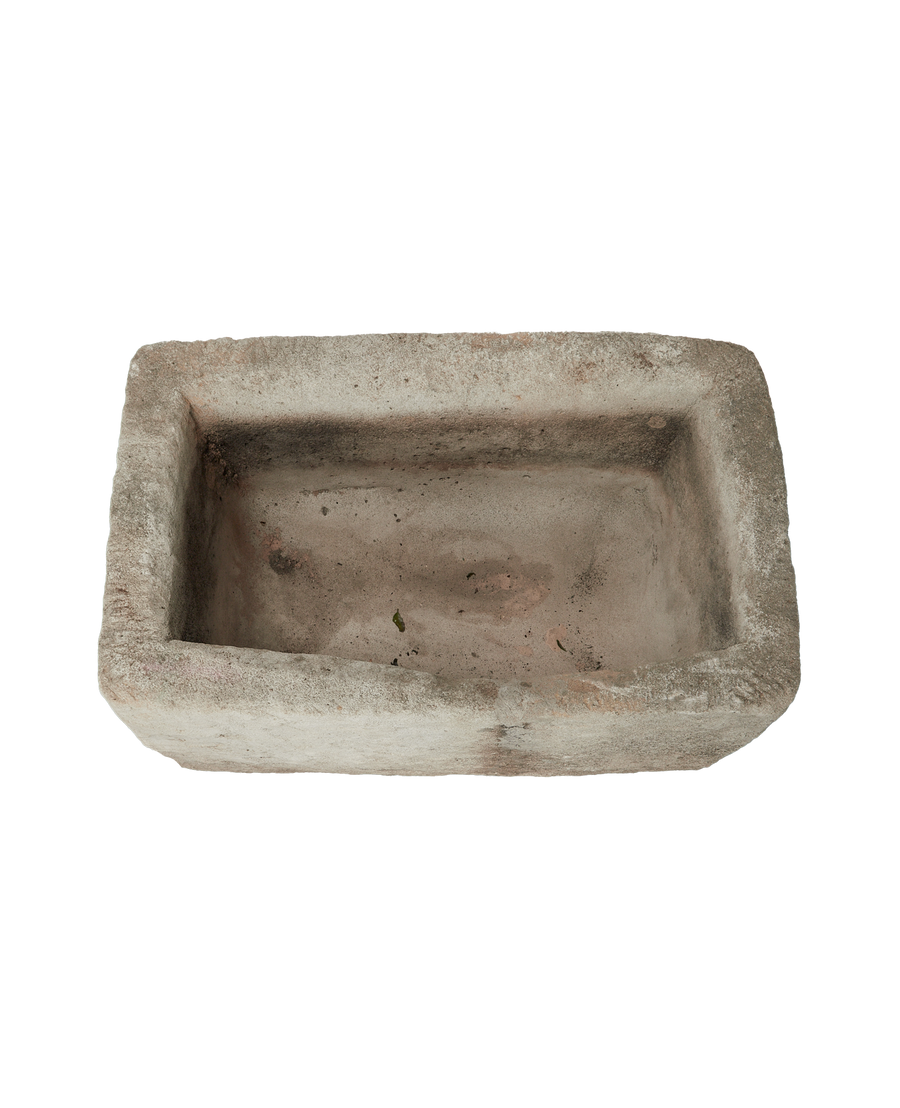 Vintage Limestone Trough - Rectangle from Indonesia - Planters, Fountains, & Water Features