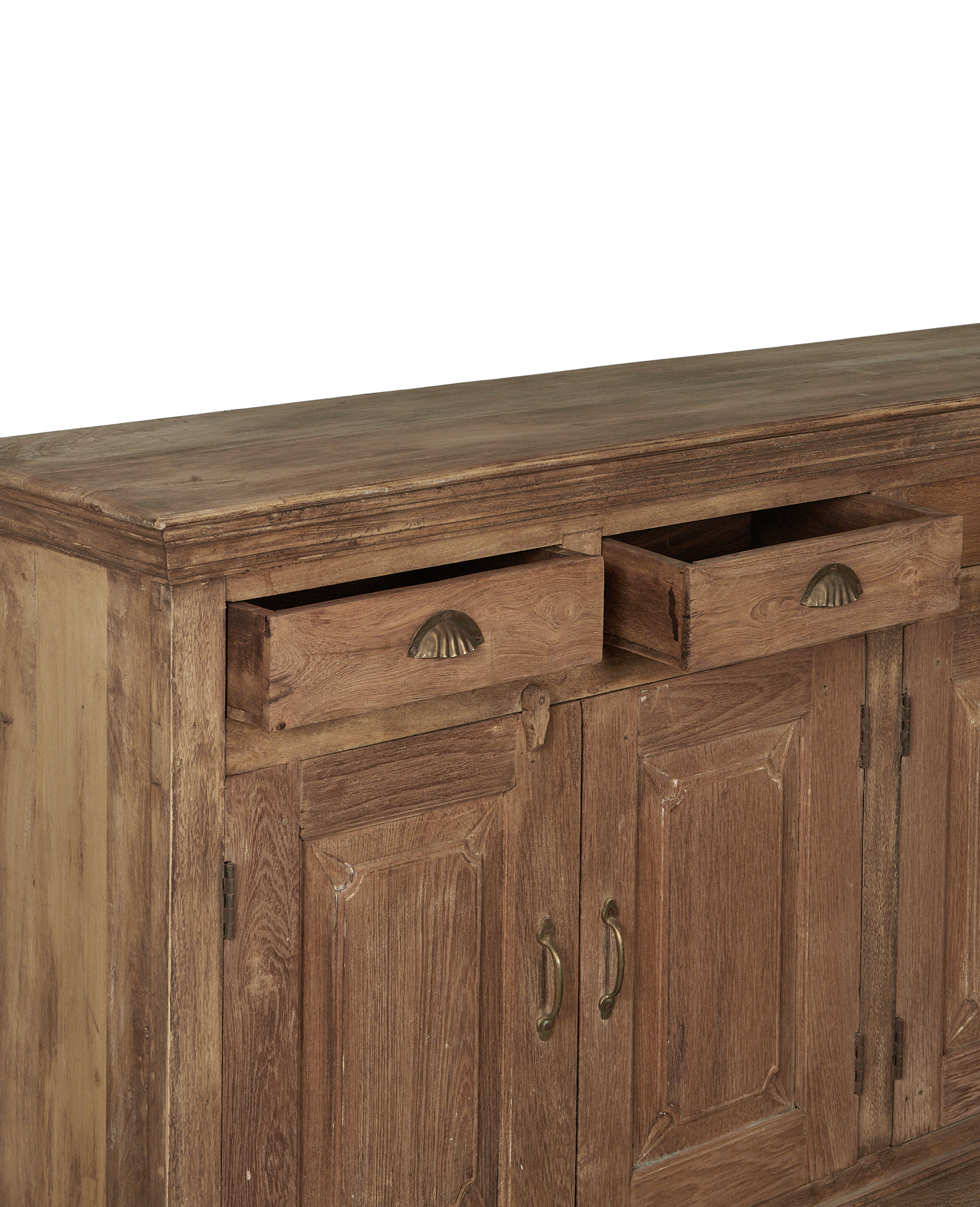 Vintage Wood Sideboard - Bleached from India made of Wood