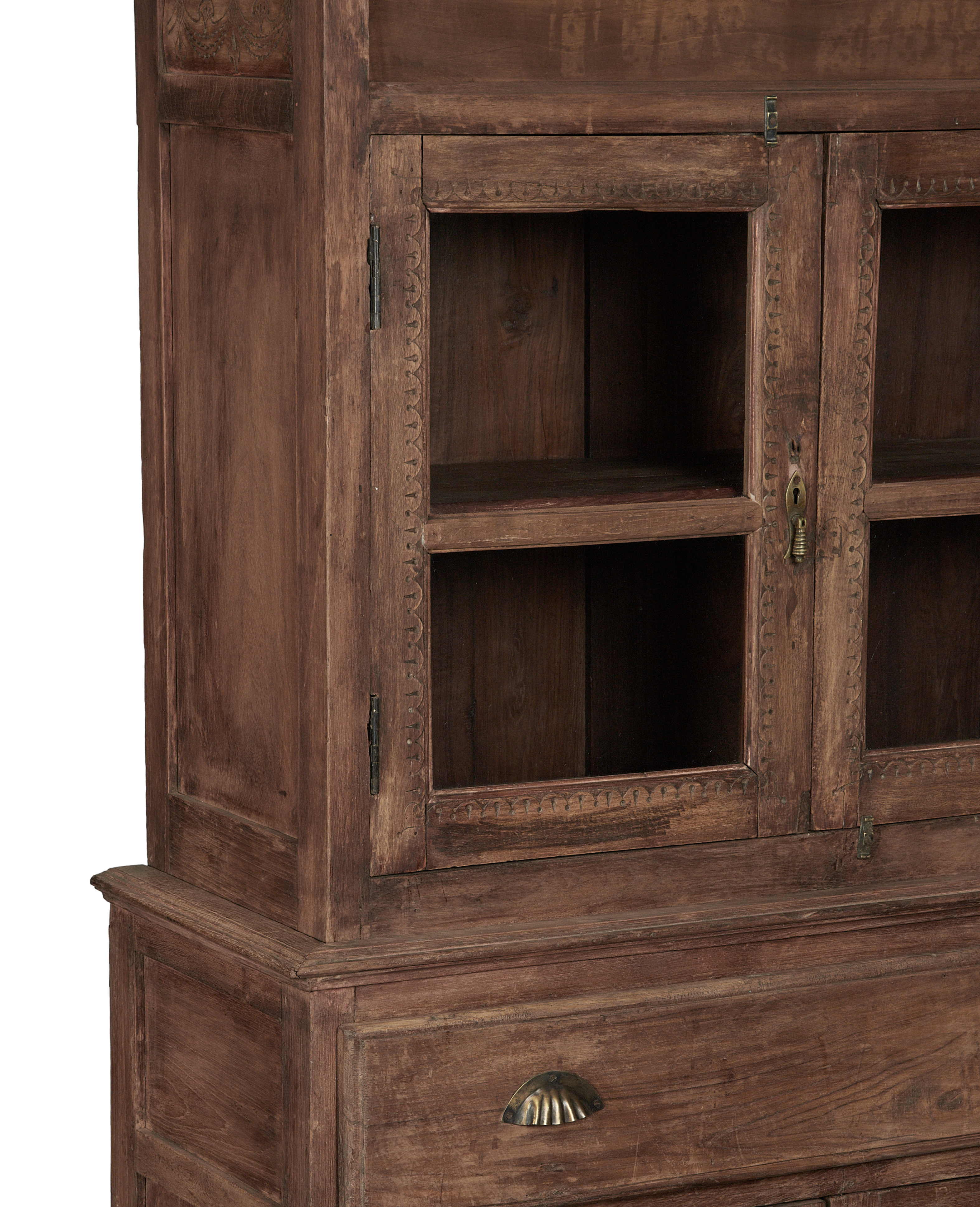 Vintage Wood Cabinet - Natural from India made of Wood