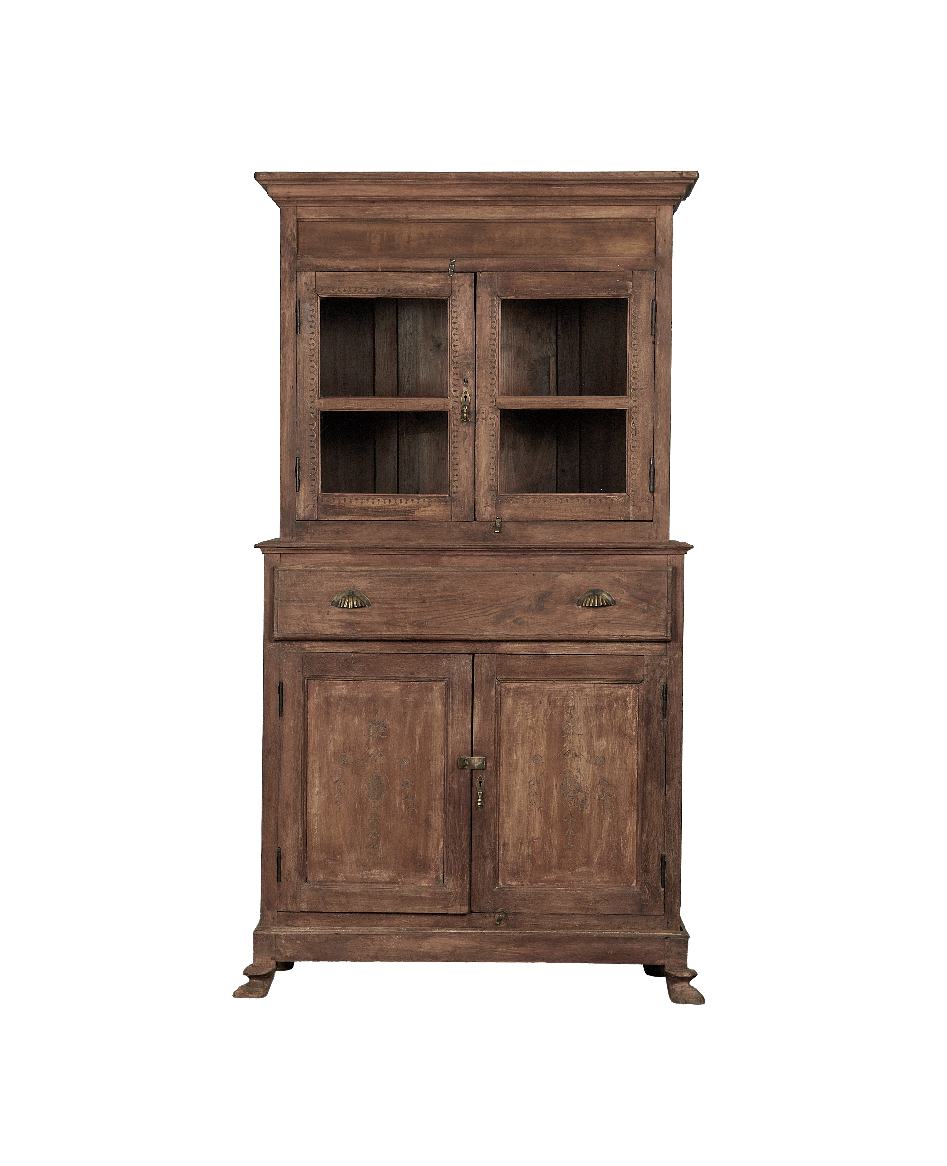 Vintage Wood Cabinet - Natural from India made of Wood