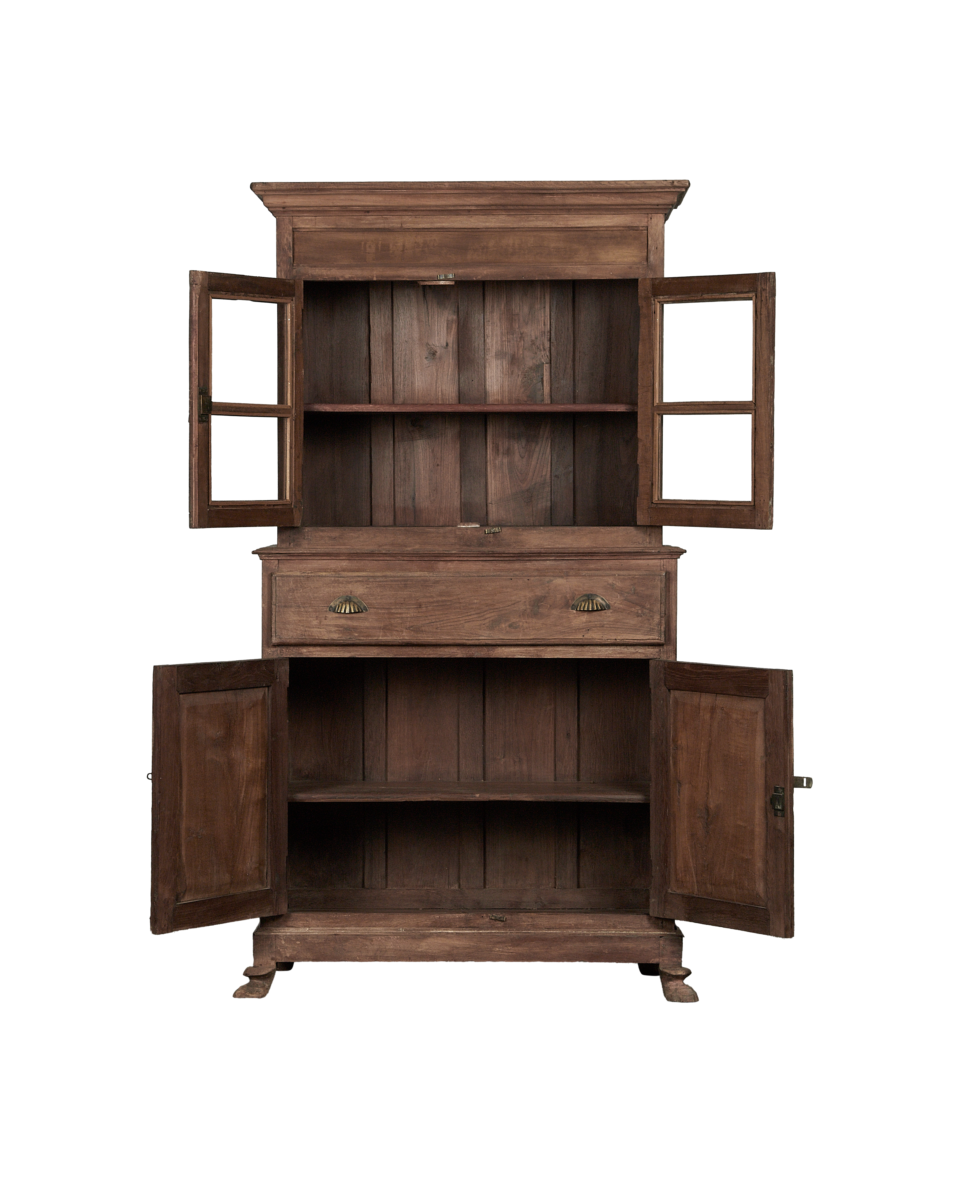 Vintage Wood Cabinet - Natural from India made of Wood