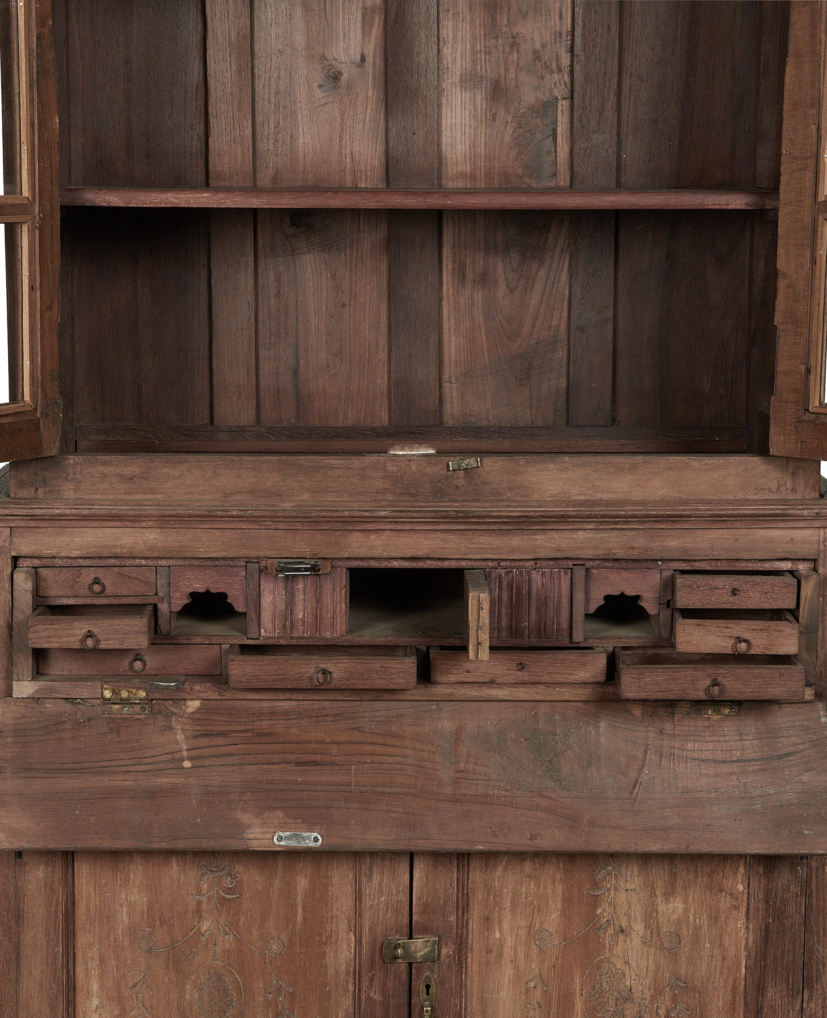 Vintage Wood Cabinet - Natural from India made of Wood