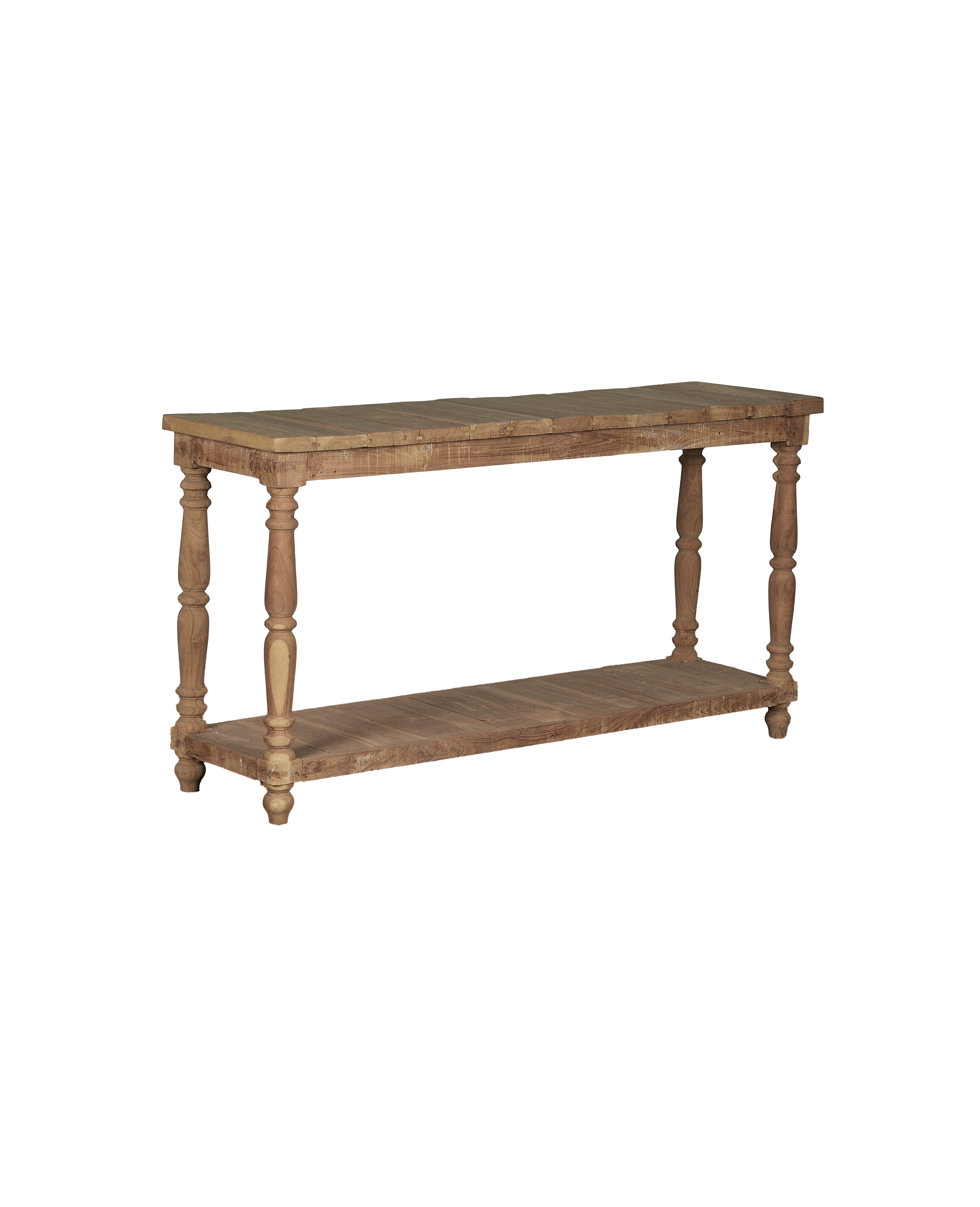Wood Console - Bleached