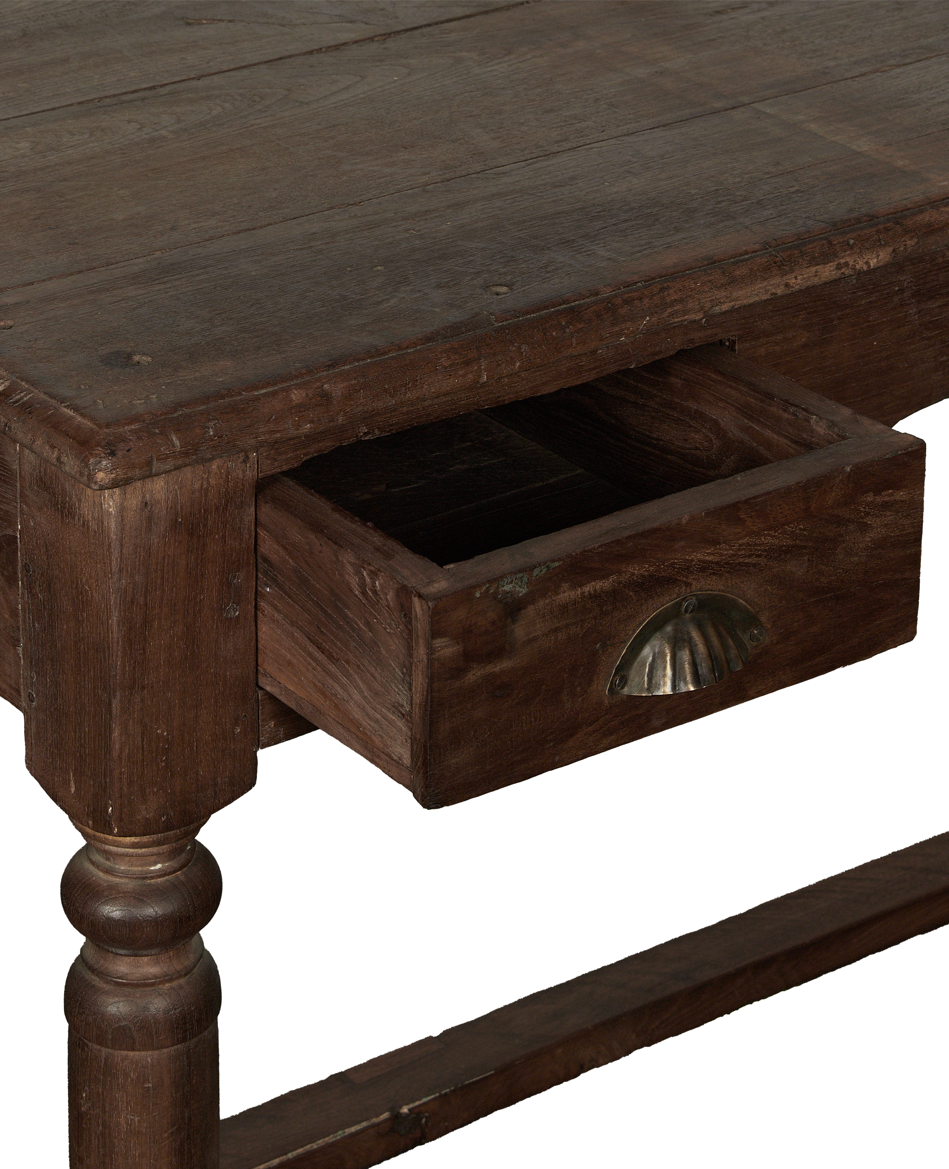 Vintage Wood Desk - Natural from India made of Wood
