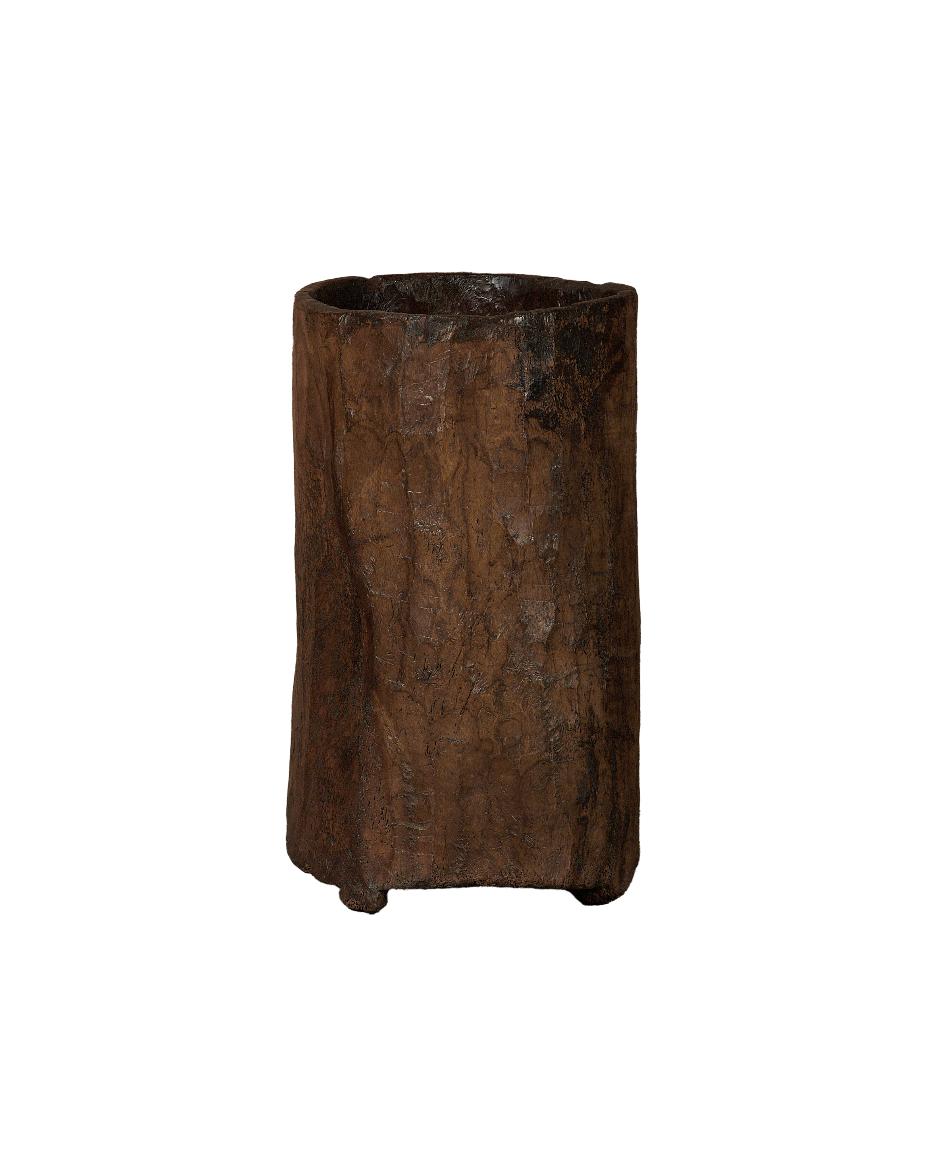 Antique Nagaland Planter from India made of Wood