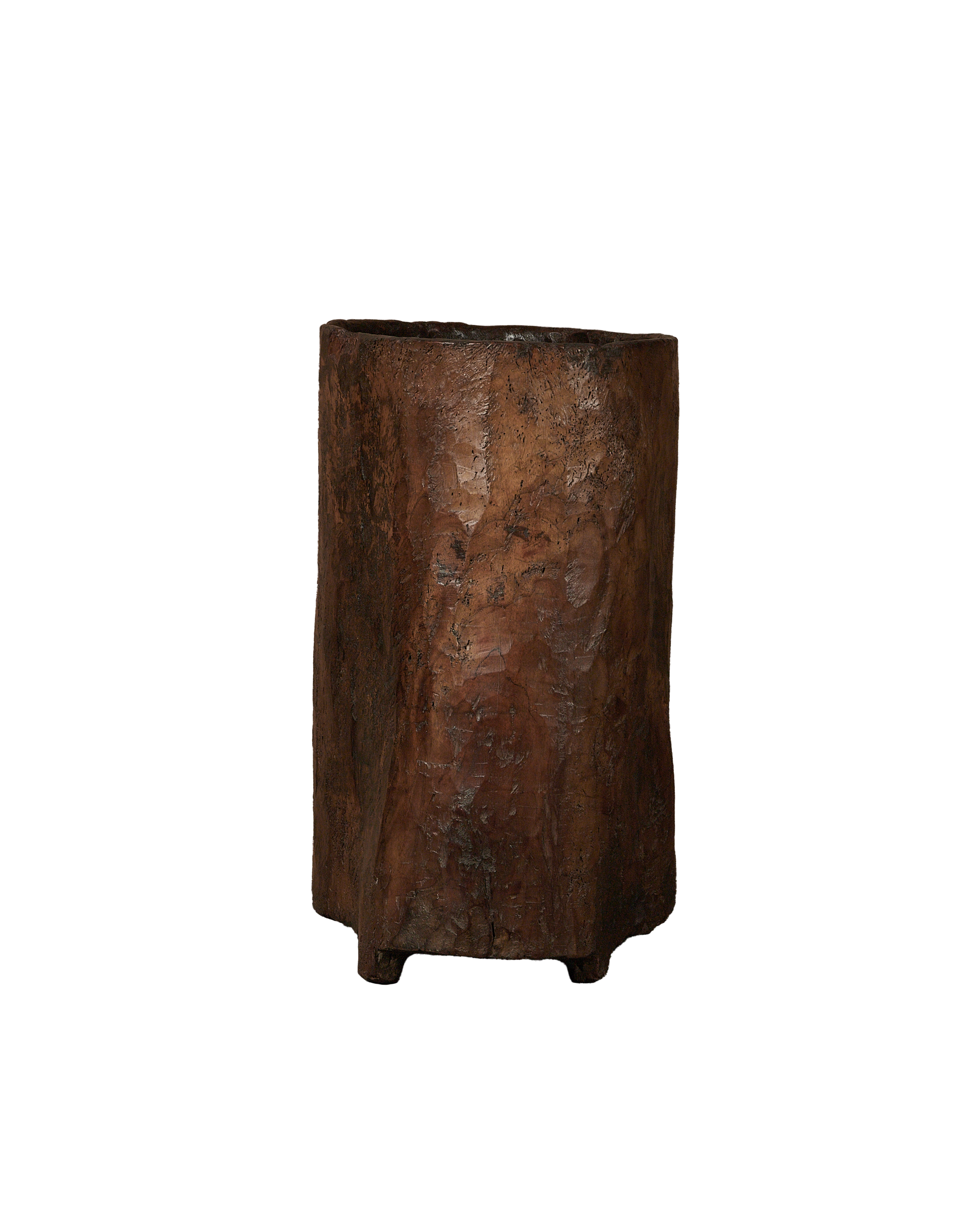 Antique Nagaland Planter from India made of Wood
