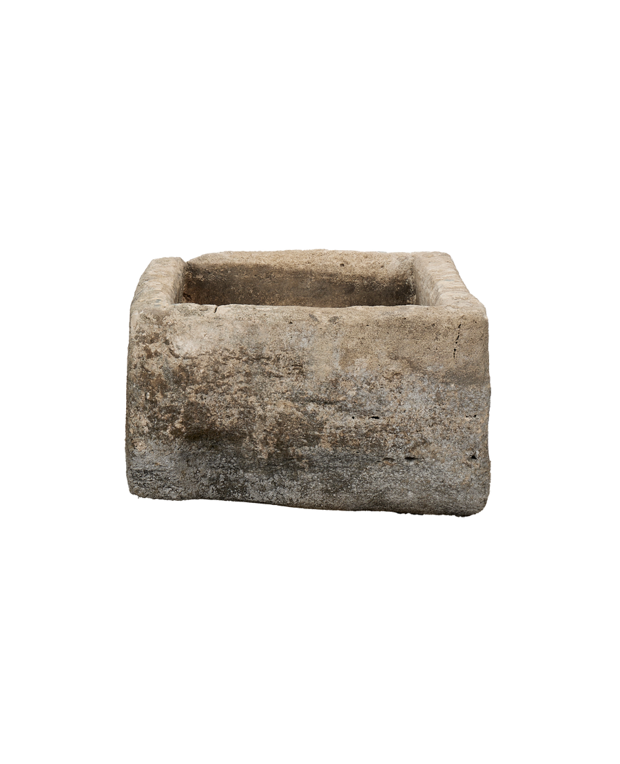 Vintage Limestone Trough - Rectangle from Indonesia - Planters, Fountains, & Water Features