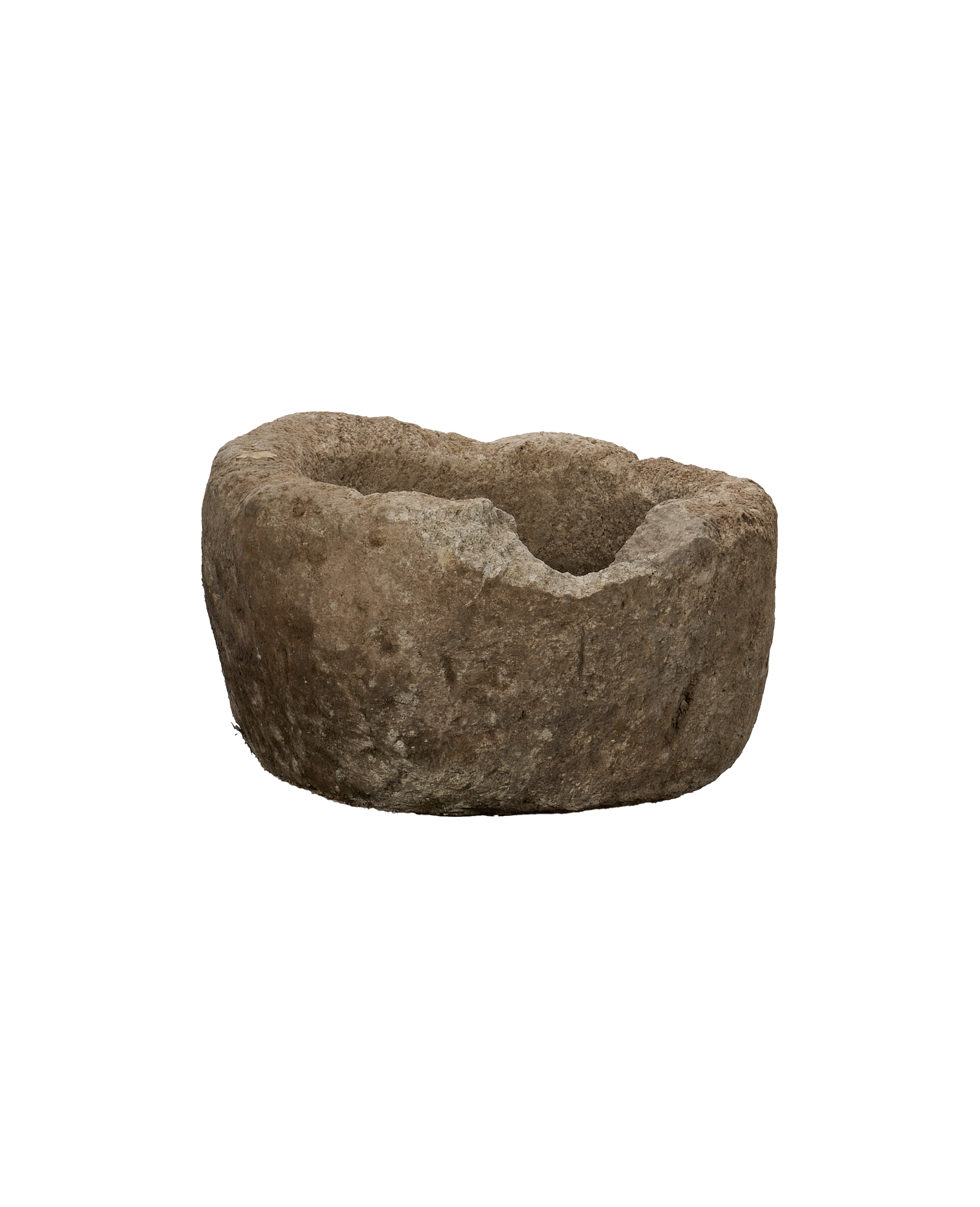 Vintage Limestone Trough - Round from Indonesia - Planters, Fountains, & Water Features