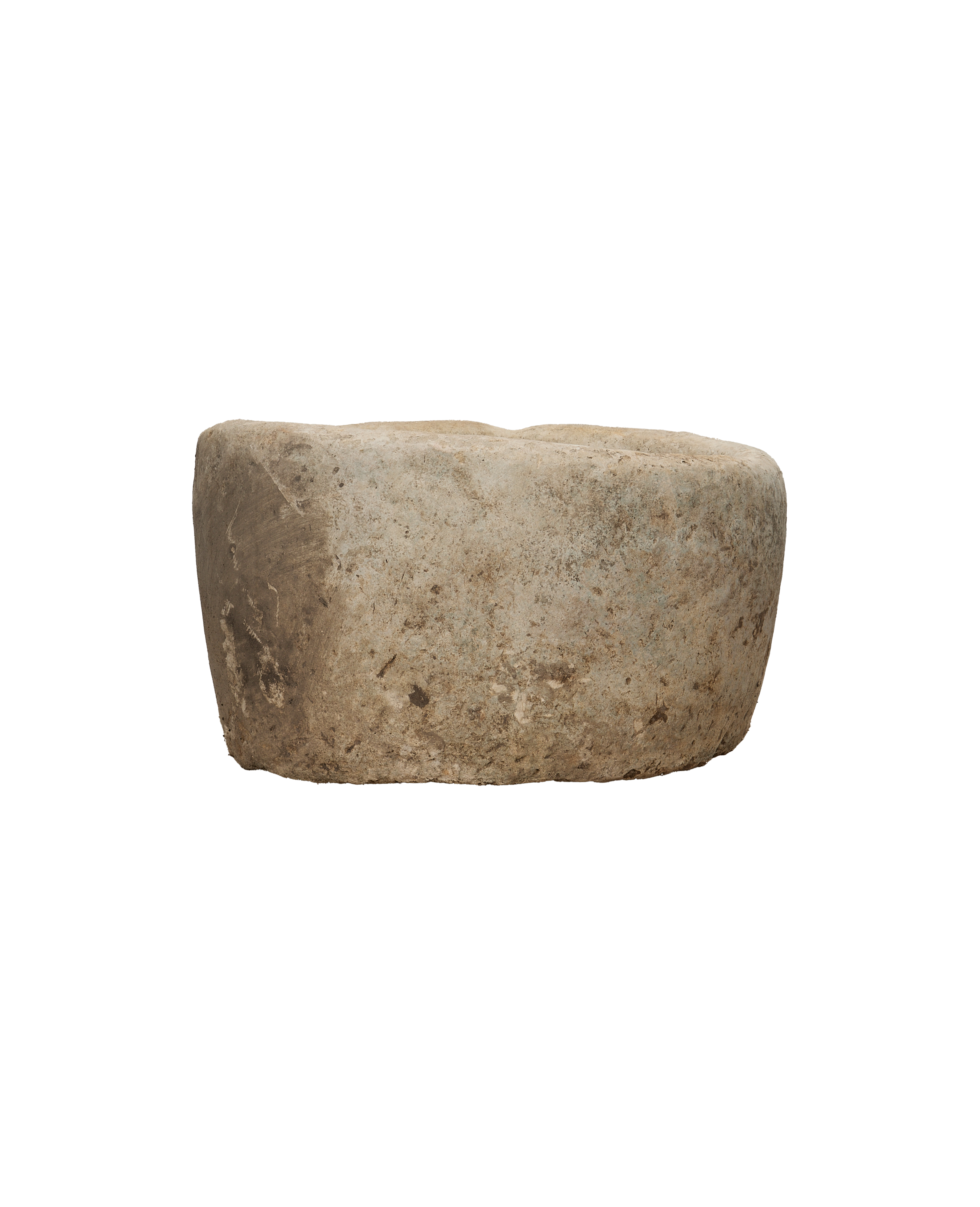 Vintage Limestone Trough - Round from Indonesia - Planters, Fountains, & Water Features