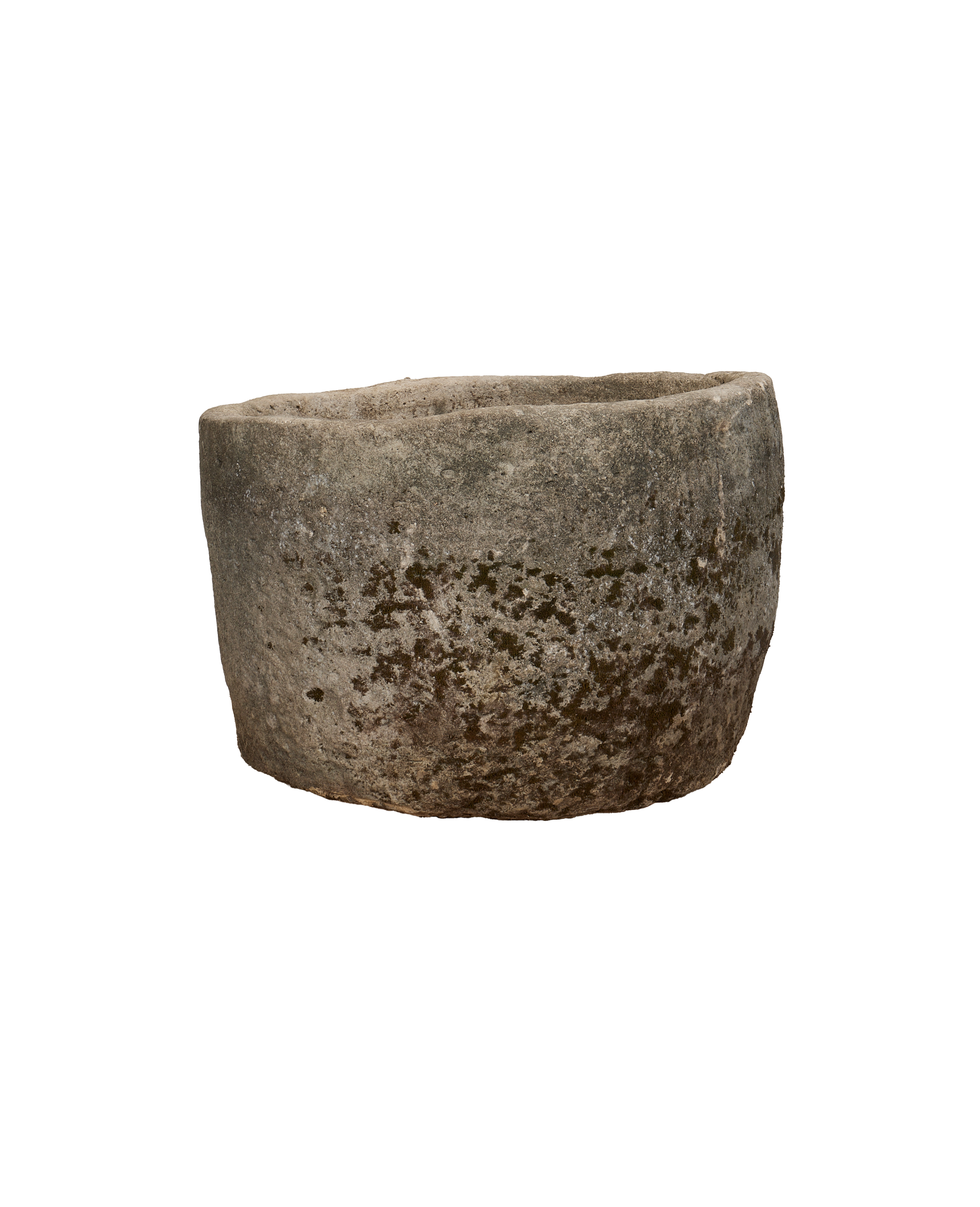 Vintage Limestone Trough - Round from Indonesia - Planters, Fountains, & Water Features