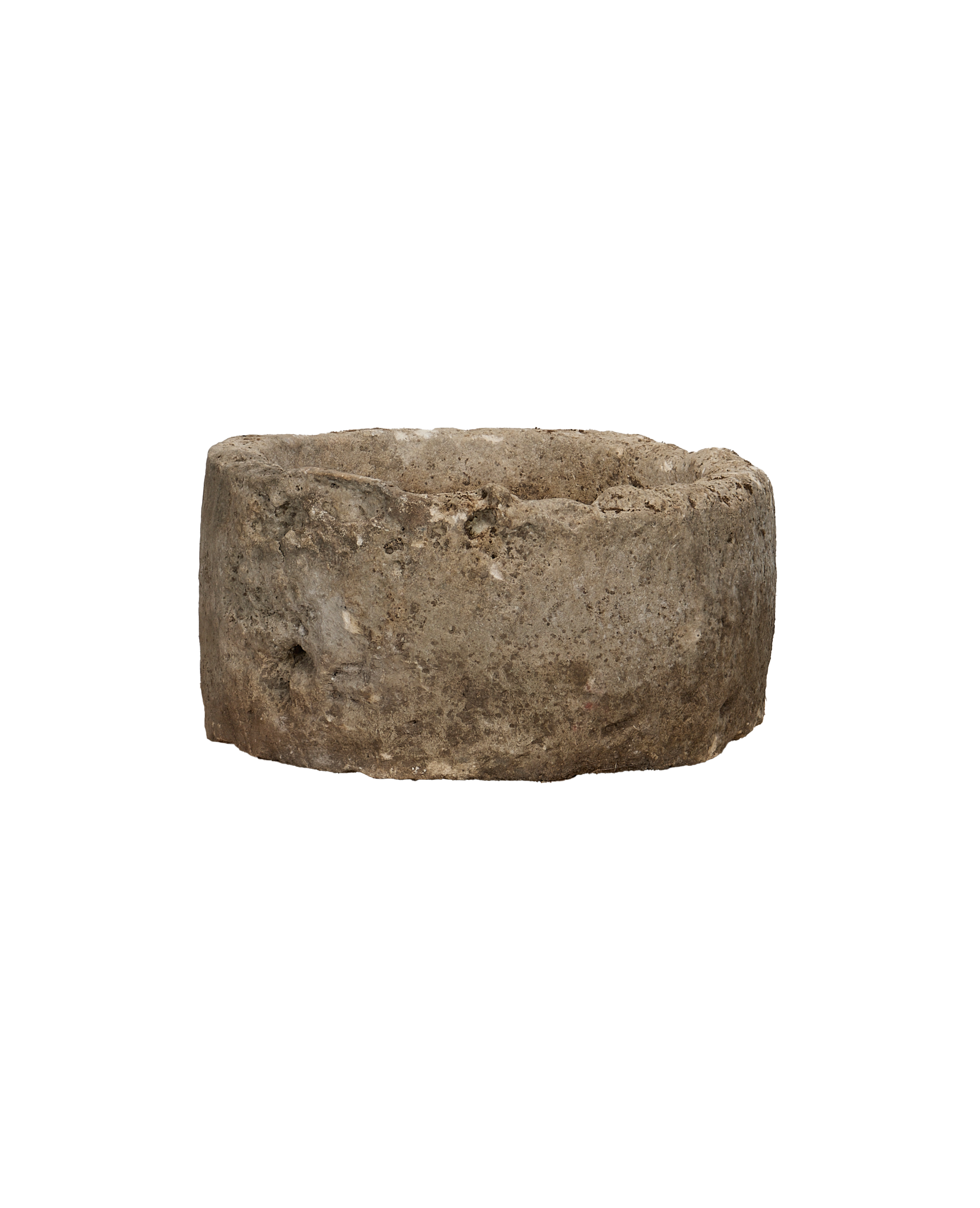 Vintage Limestone Trough - Round from Indonesia - Planters, Fountains, & Water Features