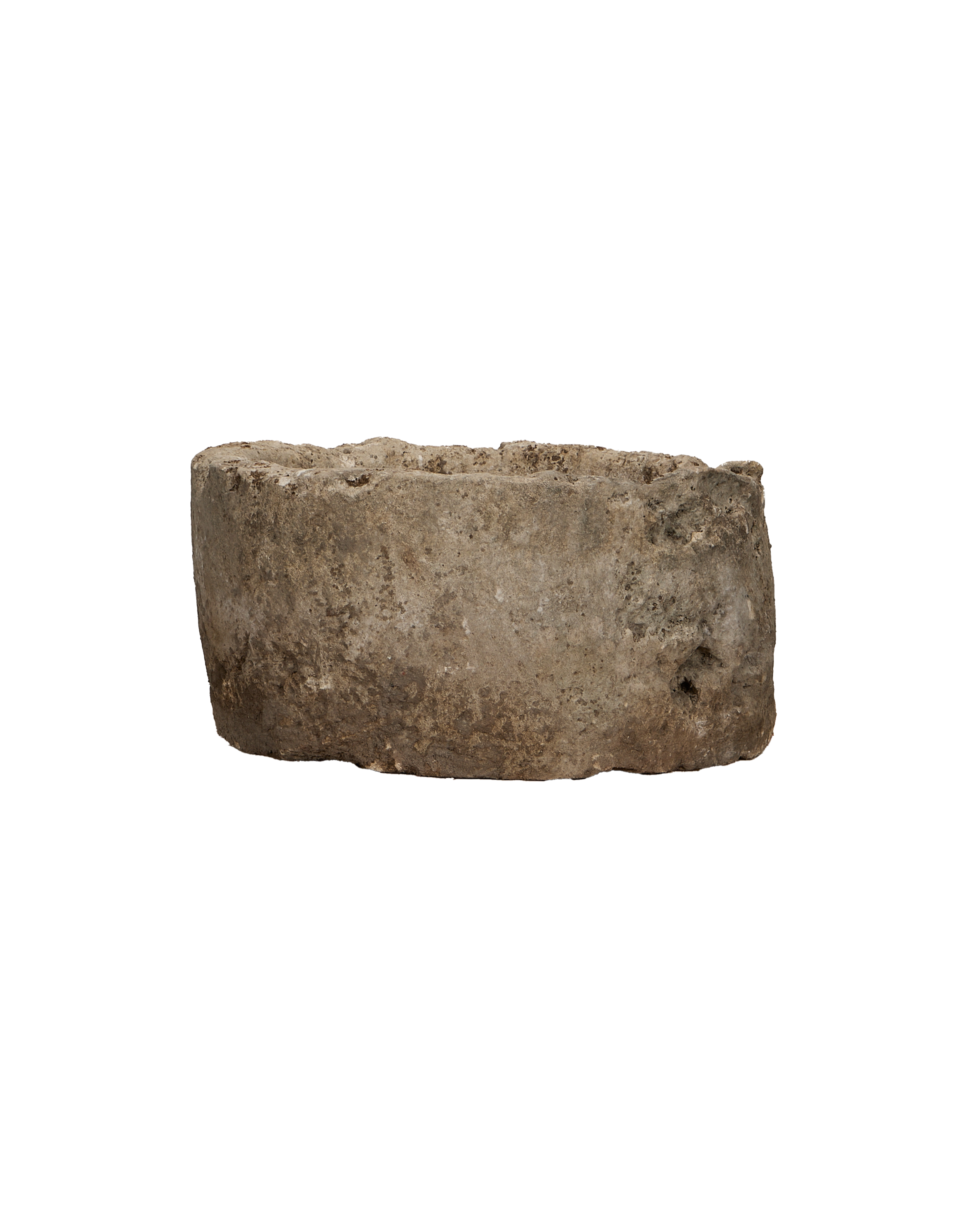Vintage Limestone Trough - Round from Indonesia - Planters, Fountains, & Water Features