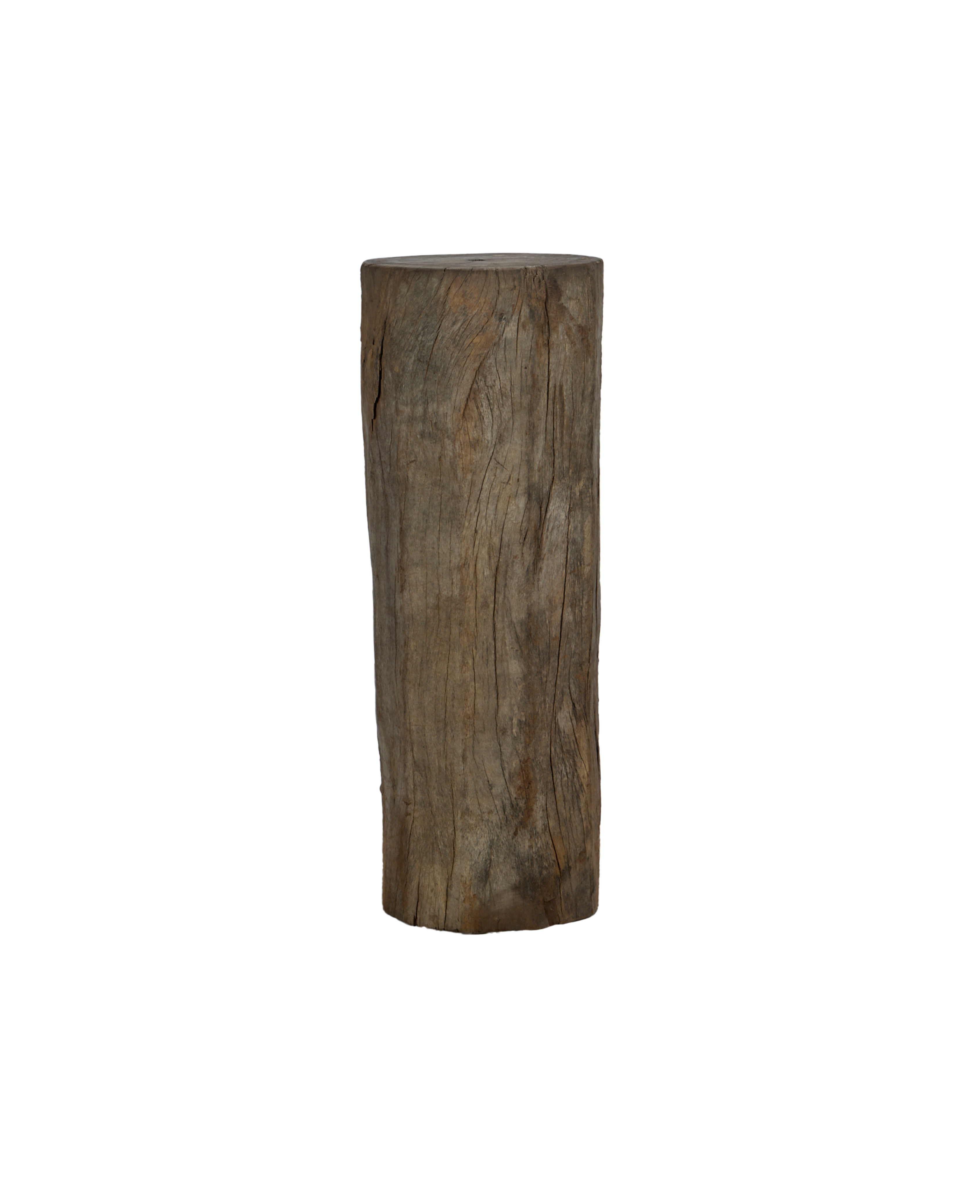 Vintage Wood Pedestal - Round from India made of Wood