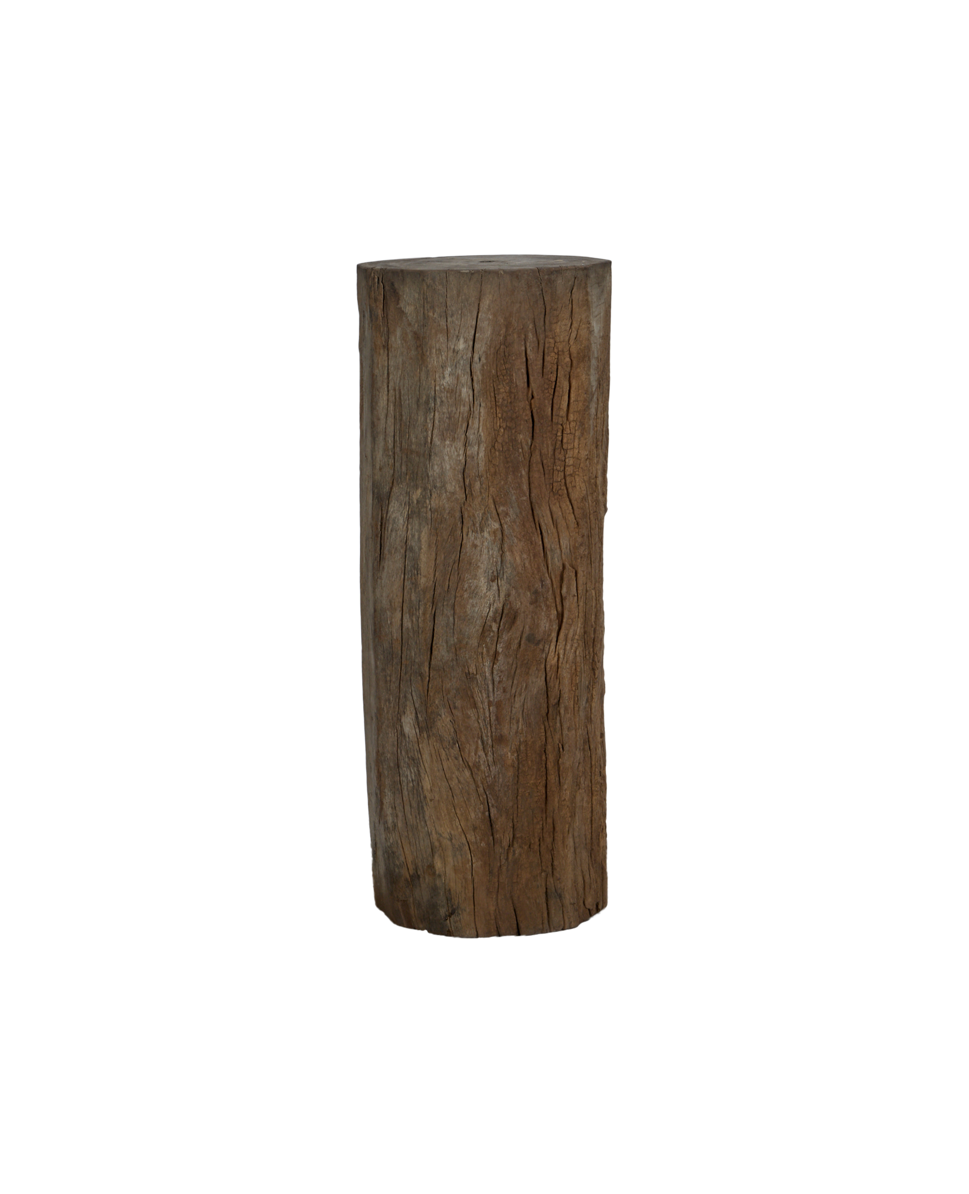 Vintage Wood Pedestal - Round from India made of Wood