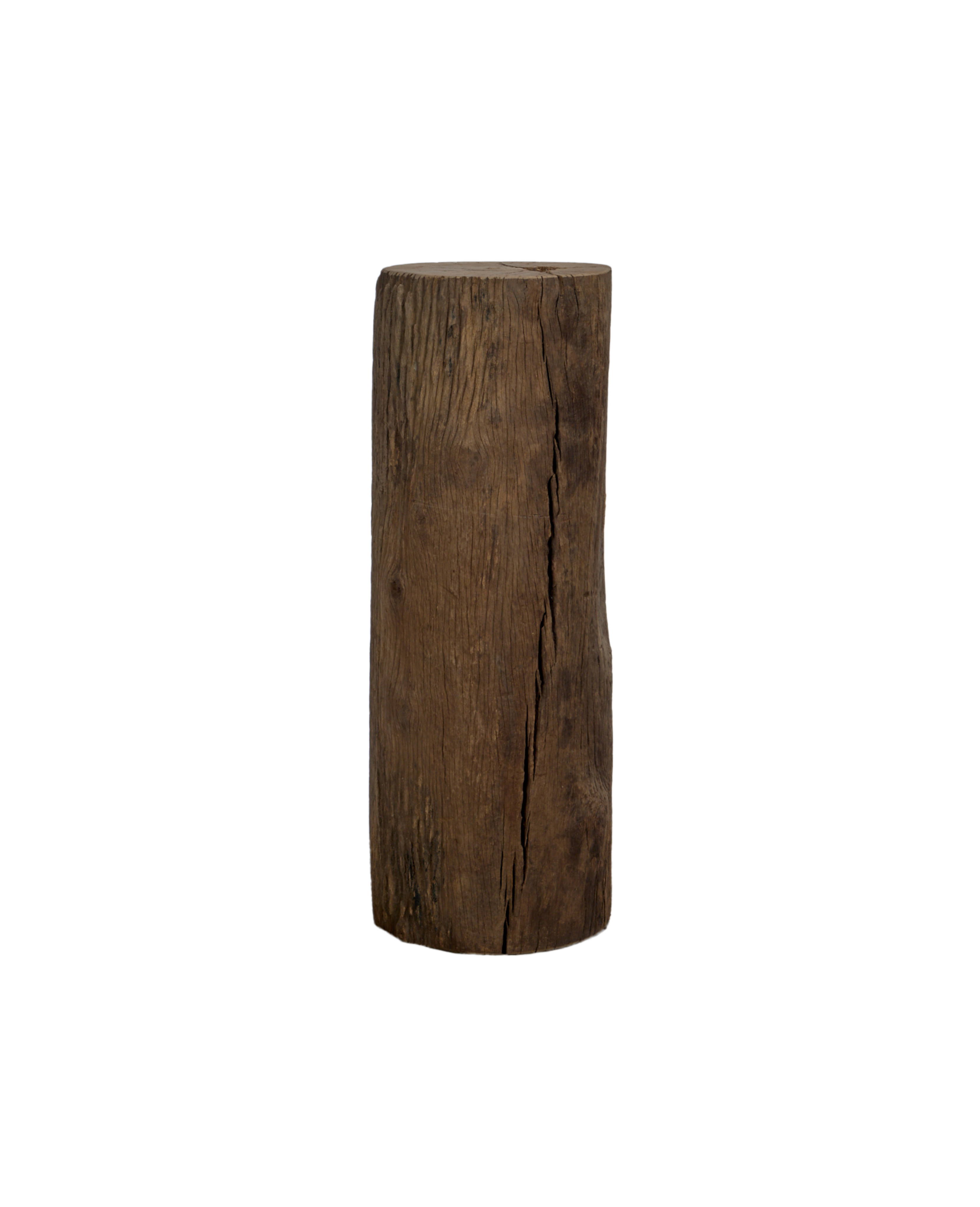 Vintage Wood Pedestal - Round from India made of Wood