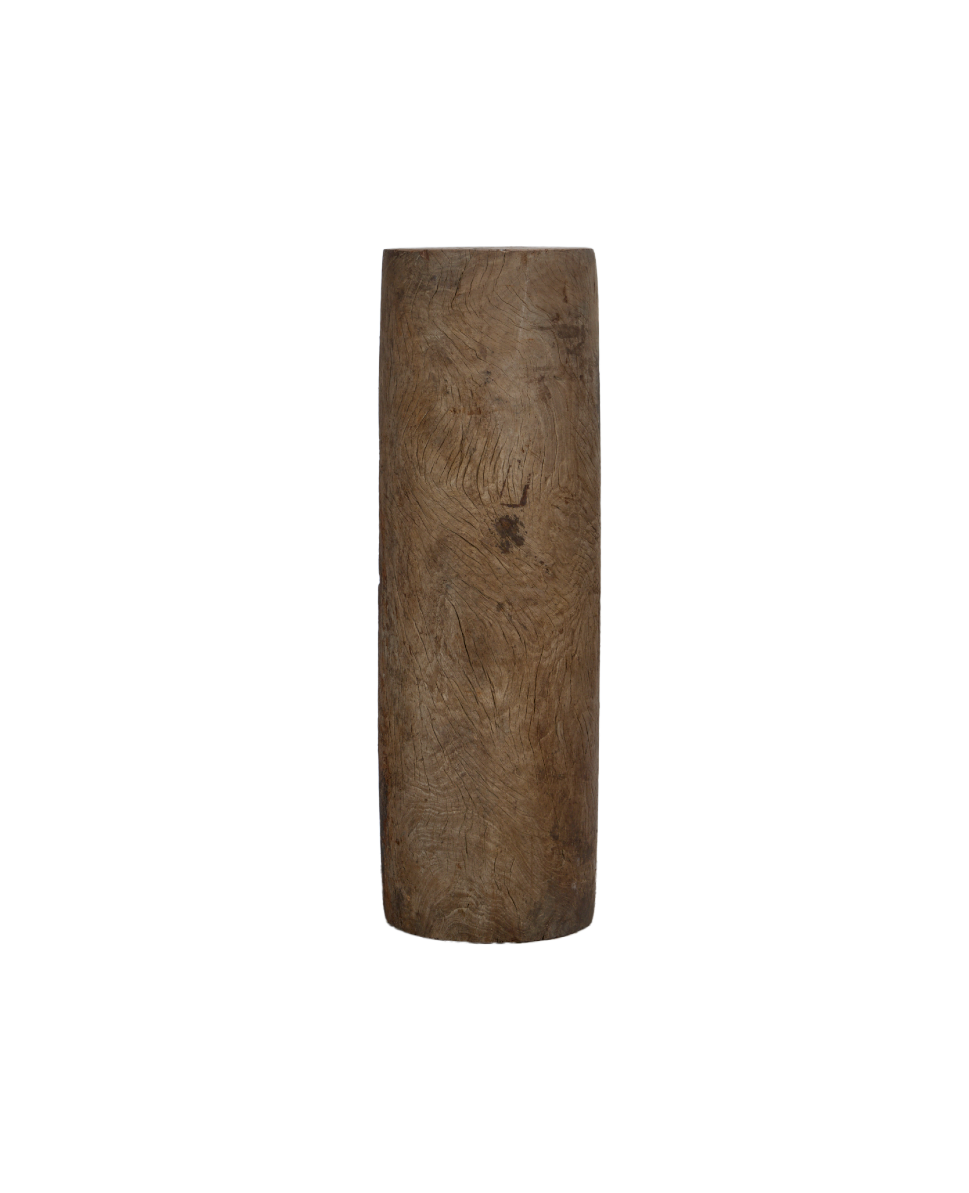 Vintage Wood Pedestal - Round from India made of Wood