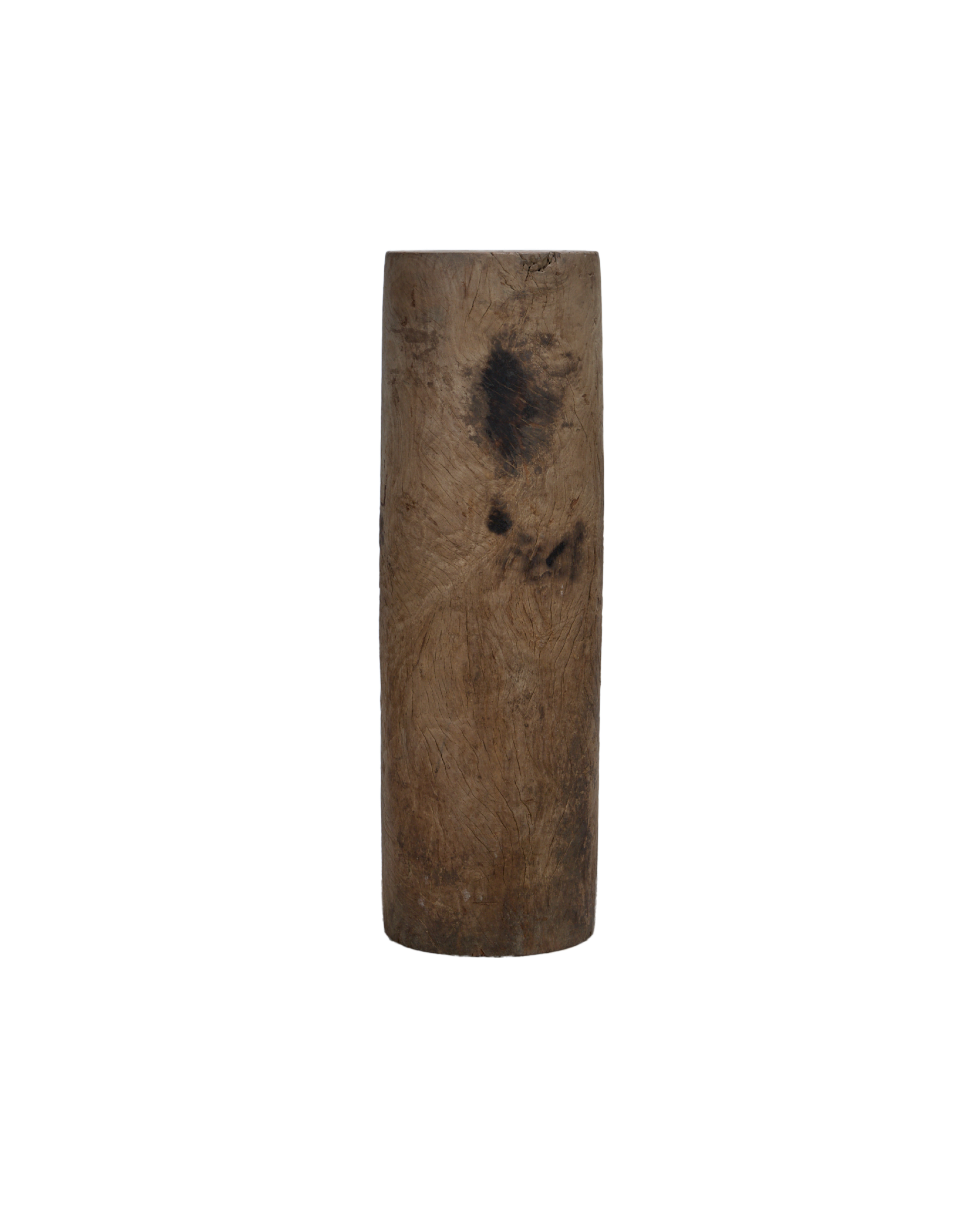 Vintage Wood Pedestal - Round from India made of Wood