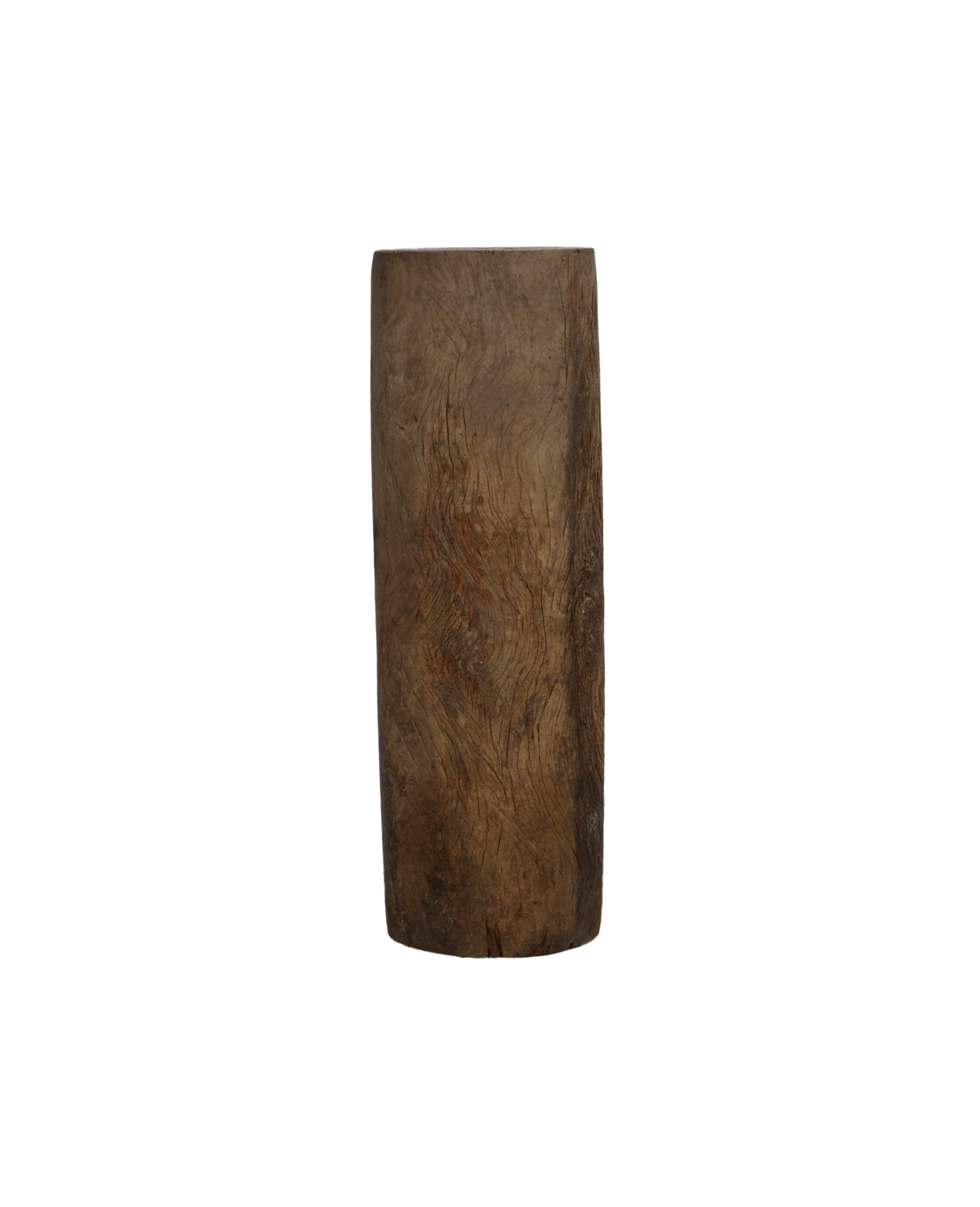 Vintage Wood Pedestal - Round from India made of Wood