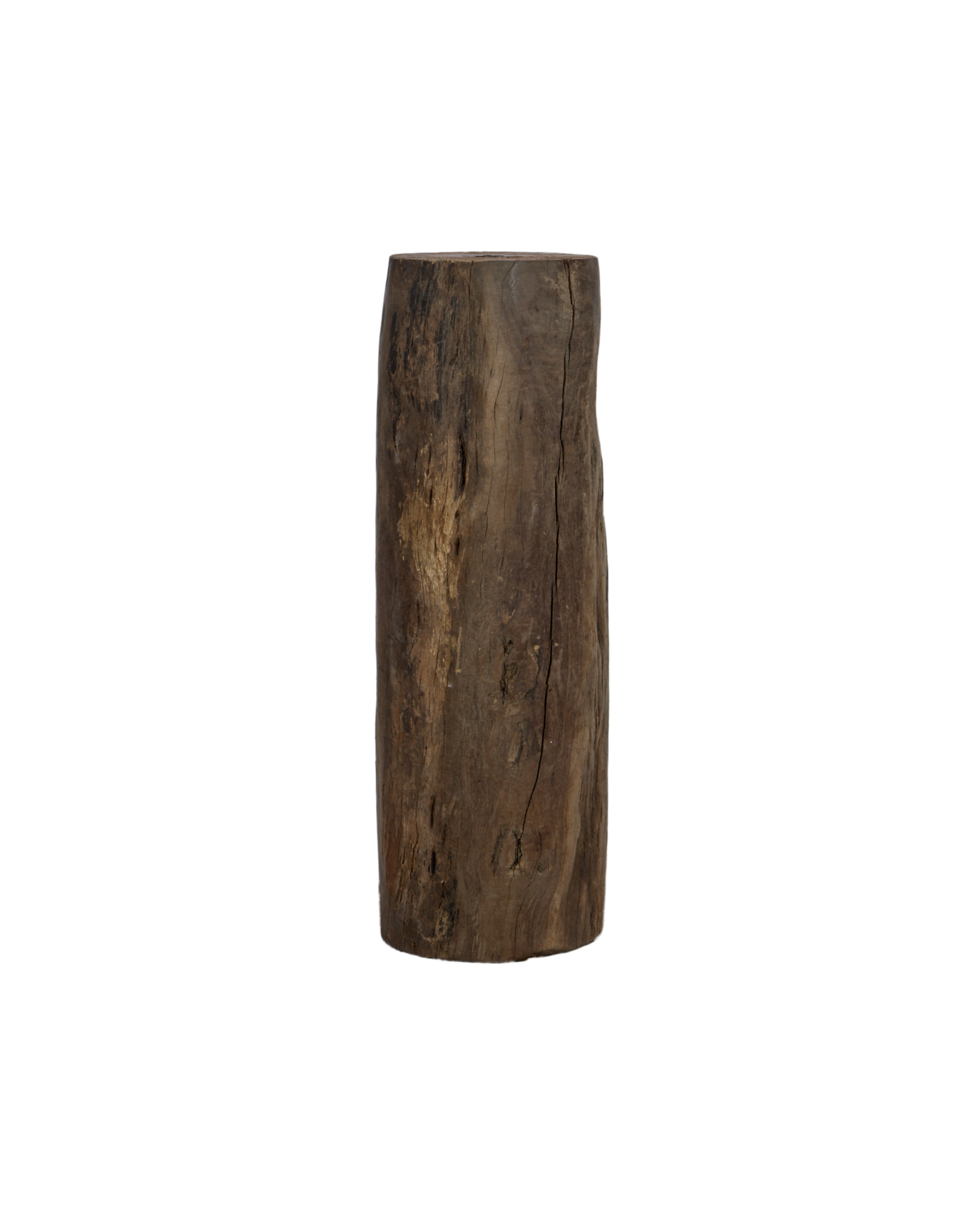 Vintage Wood Pedestal - Round from India made of Wood