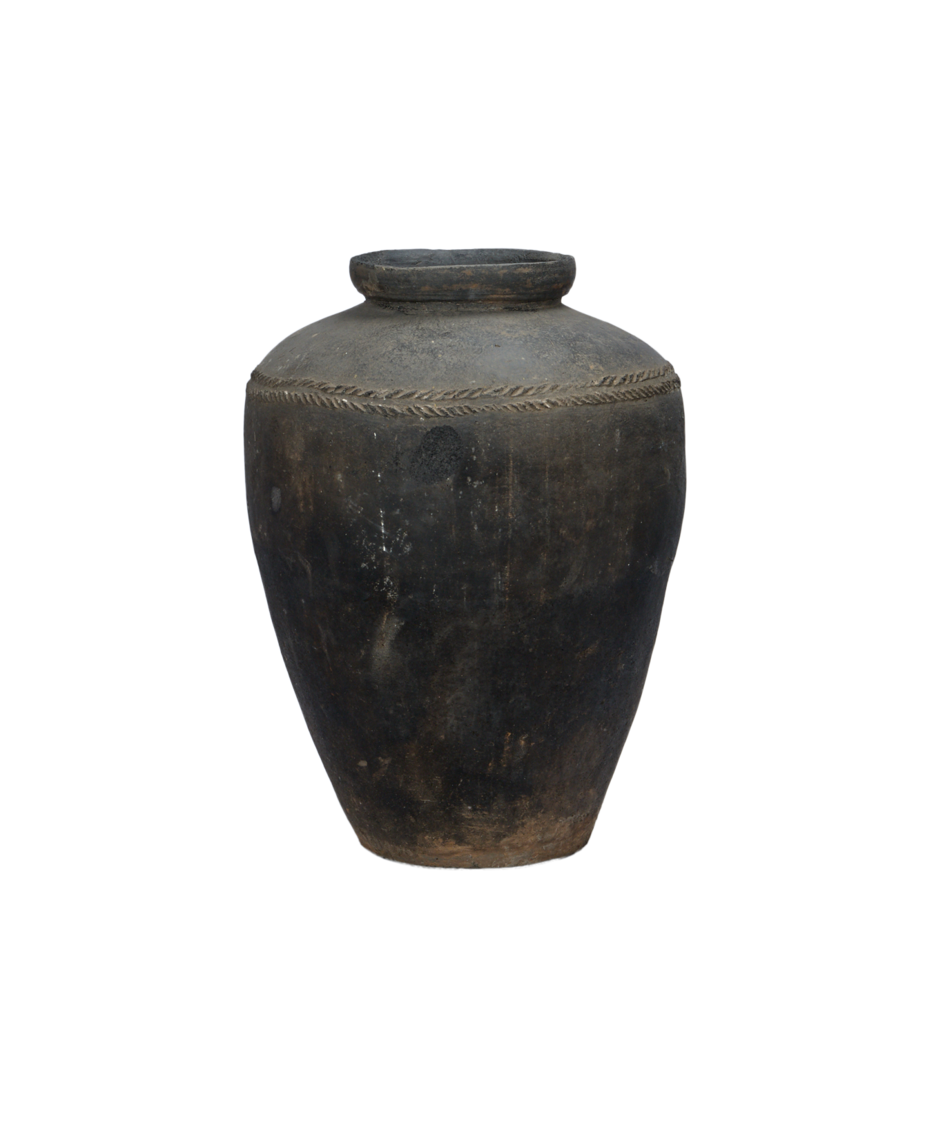 Vintage Grain Pot from India made of Ceramic