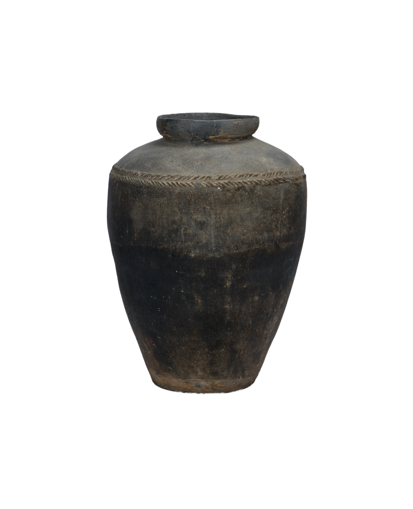 Vintage Grain Pot from India made of Ceramic
