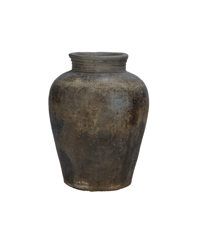 Vintage Grain Pot from India made of Ceramic