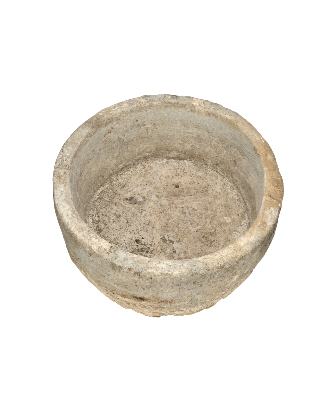 Vintage Limestone Trough - Round from Indonesia - Planters, Fountains, & Water Features