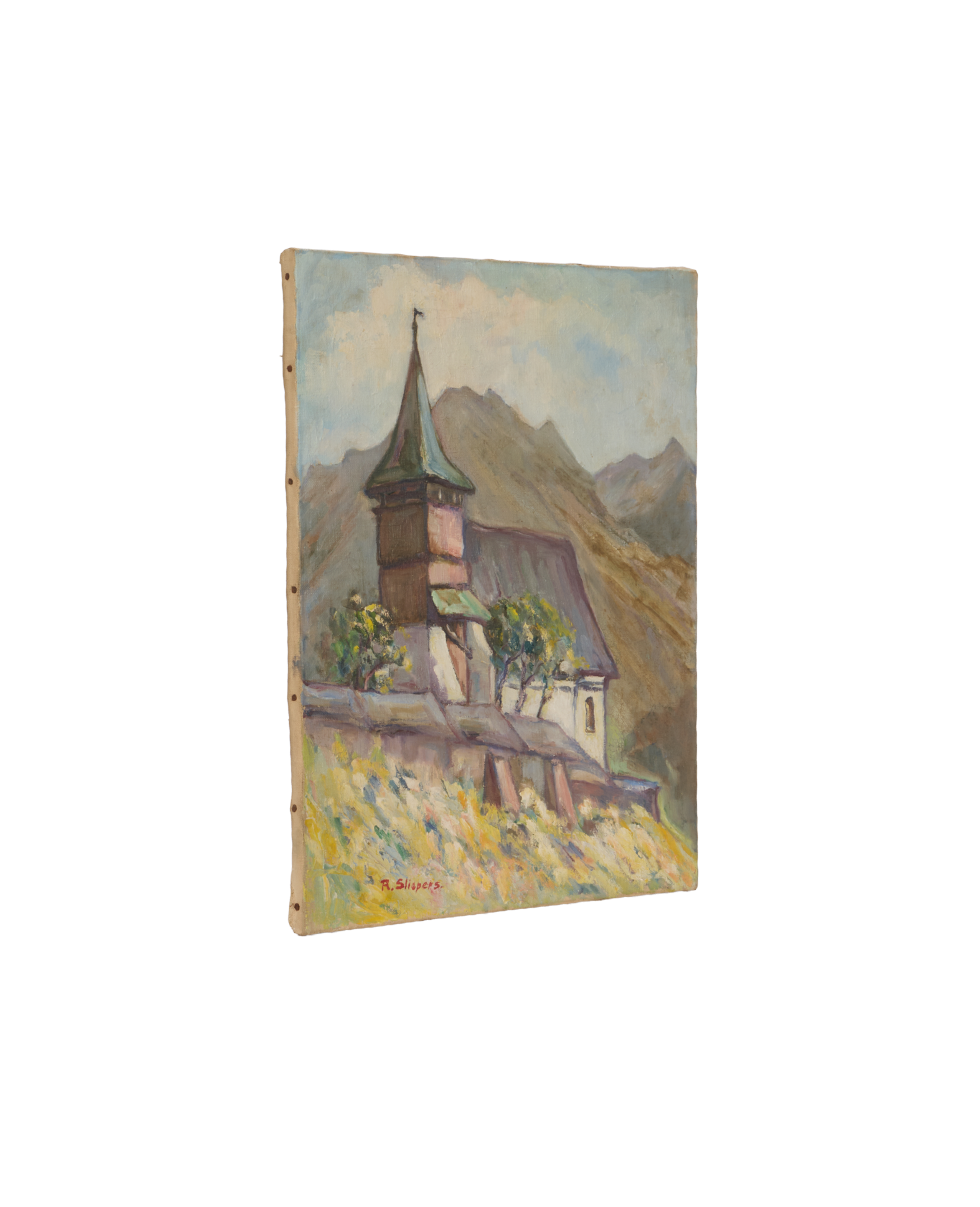 Landscape Painting - Devotion in Ochre