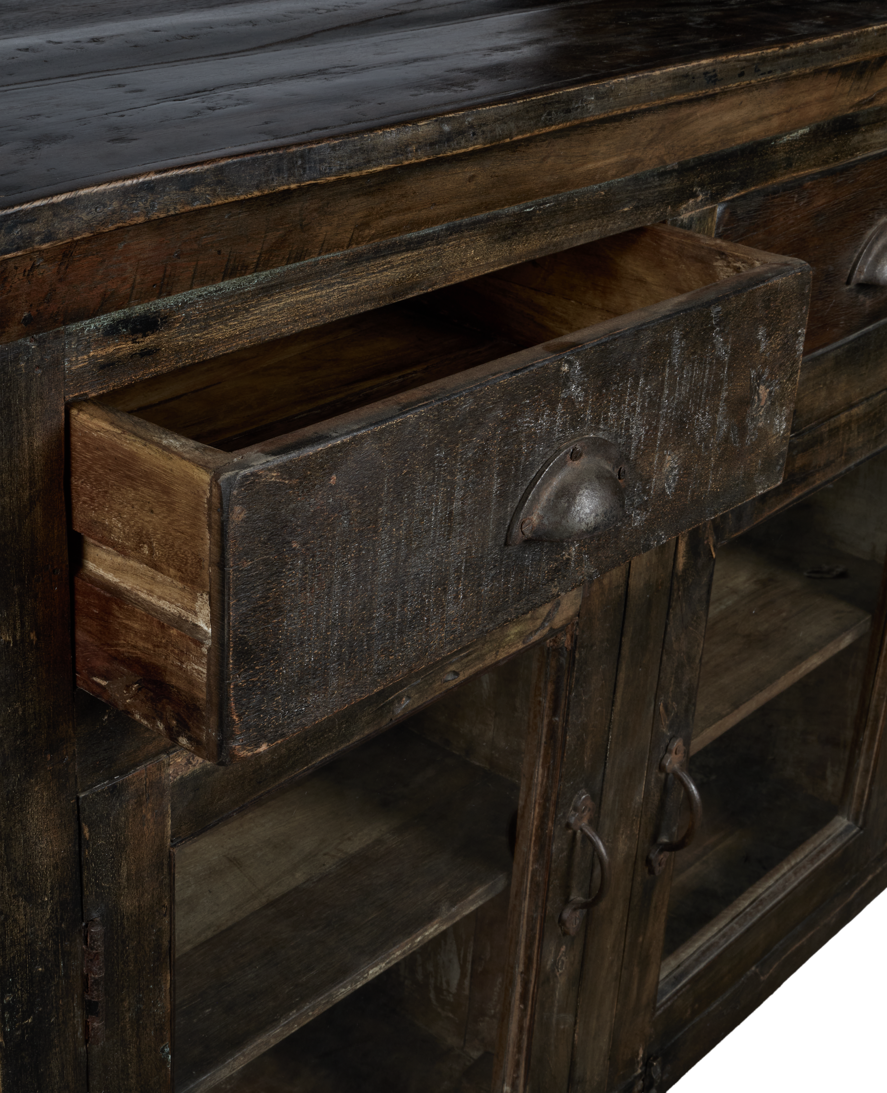 Wood Sideboard - Stained