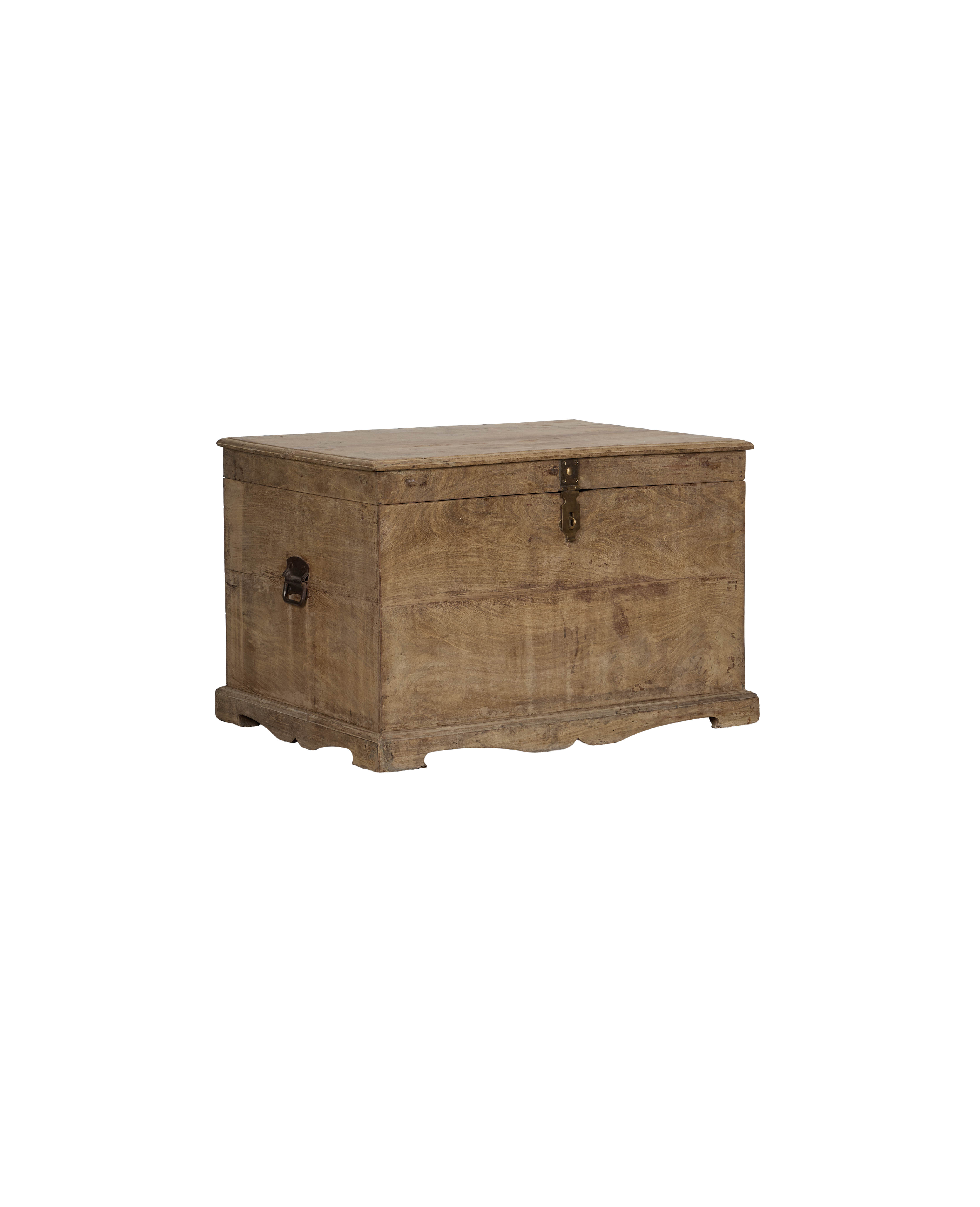 Vintage Wood Chest from India made of Wood