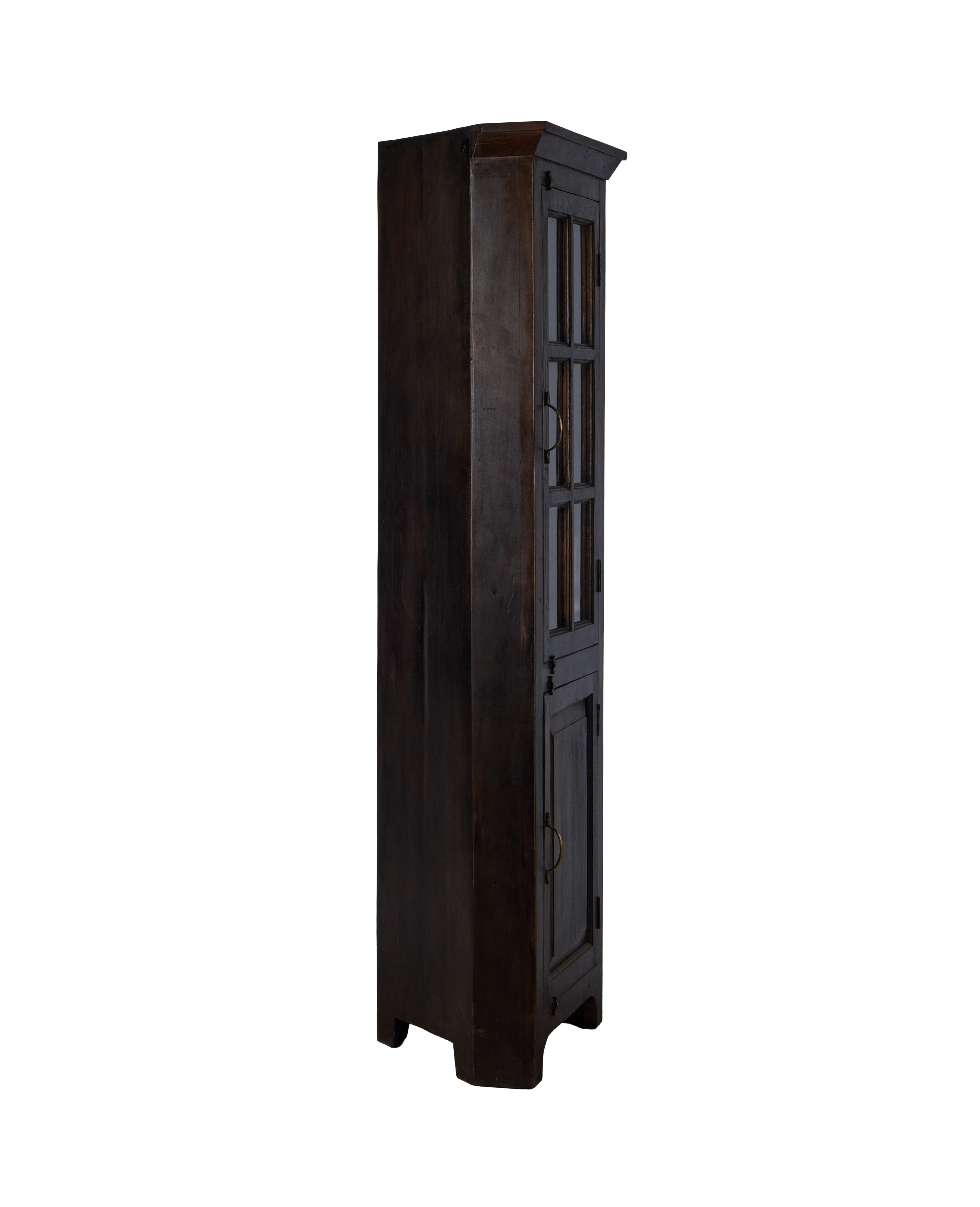Wood Corner Cabinet - Stained