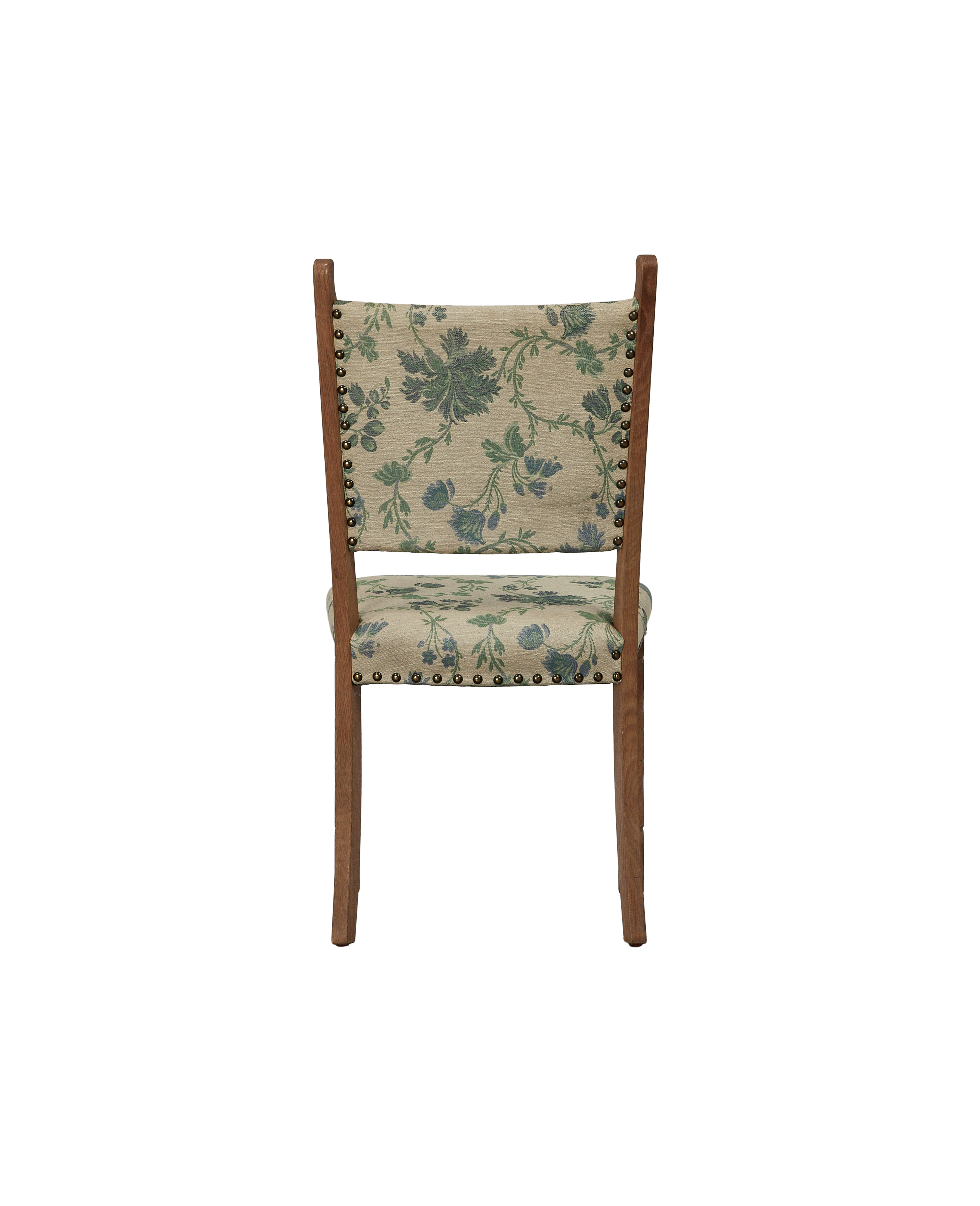 Vintage Henning Style Chair - Manor Bluebells from Denmark made of Upholstery
