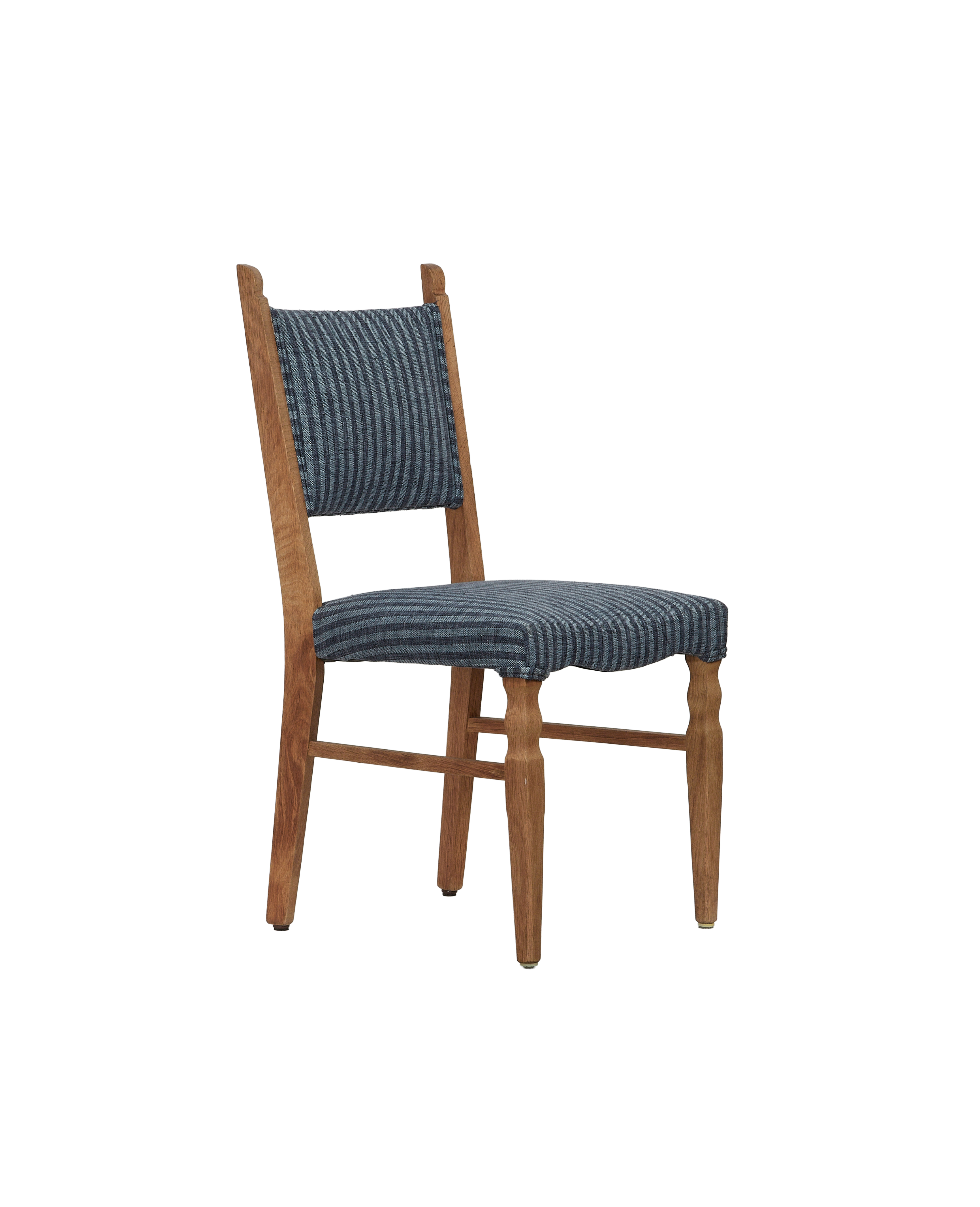 Vintage Henning Style Chair - Manor Shaped Leg from Denmark made of Upholstery