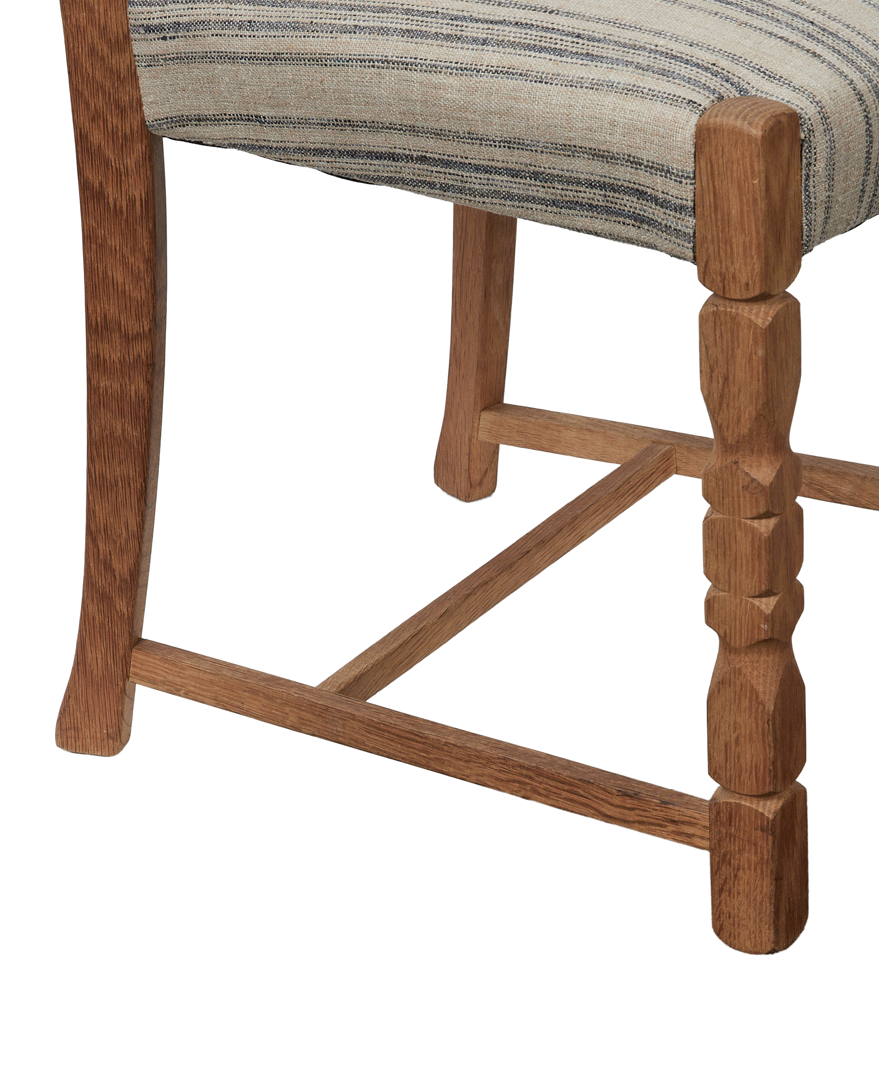 Vintage Henning Style Chair - Mountain Farmhouse Stripe from Denmark made of Wood