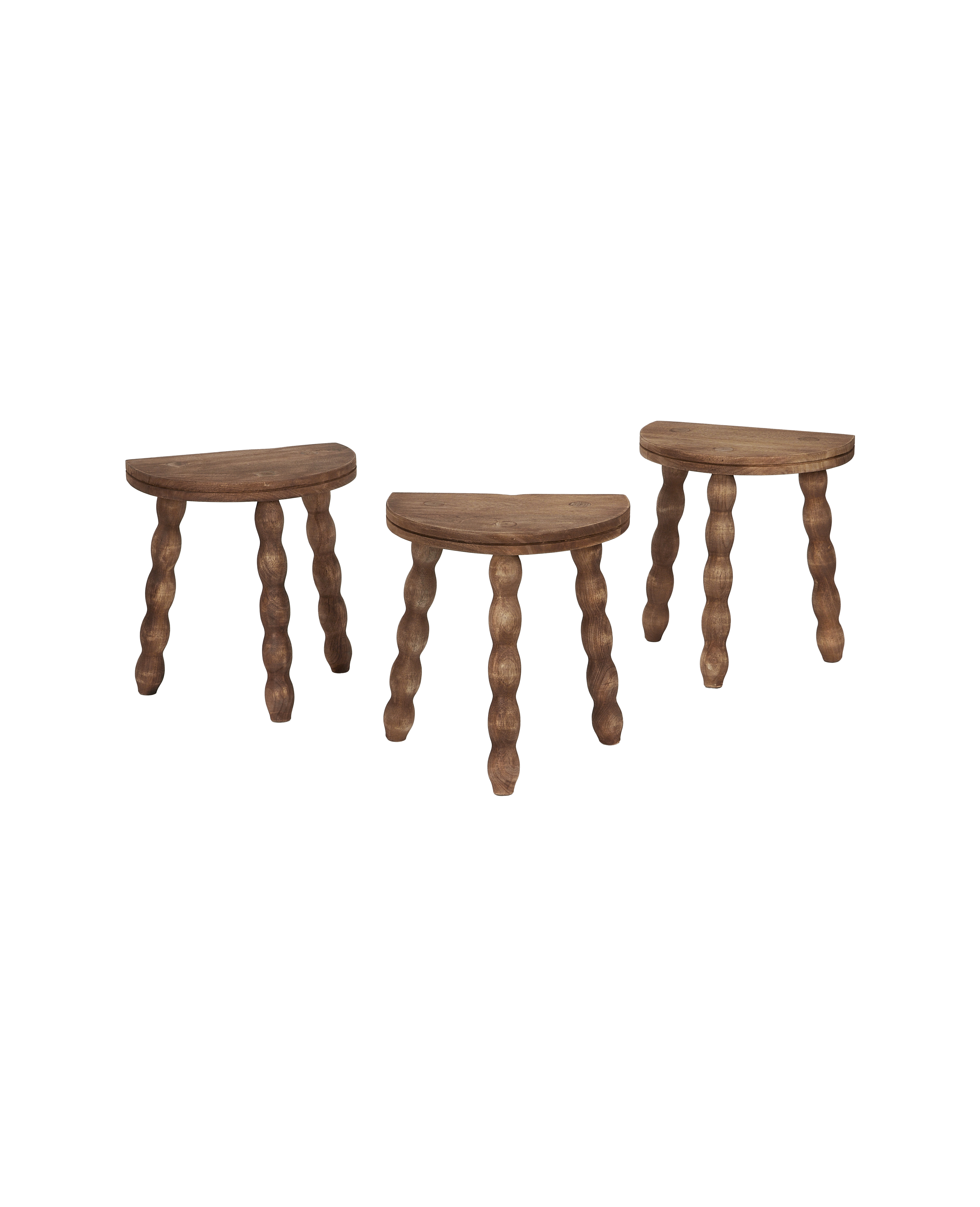 Designed Milking Stool Petite Demi - Sauvignon from India made of Wood