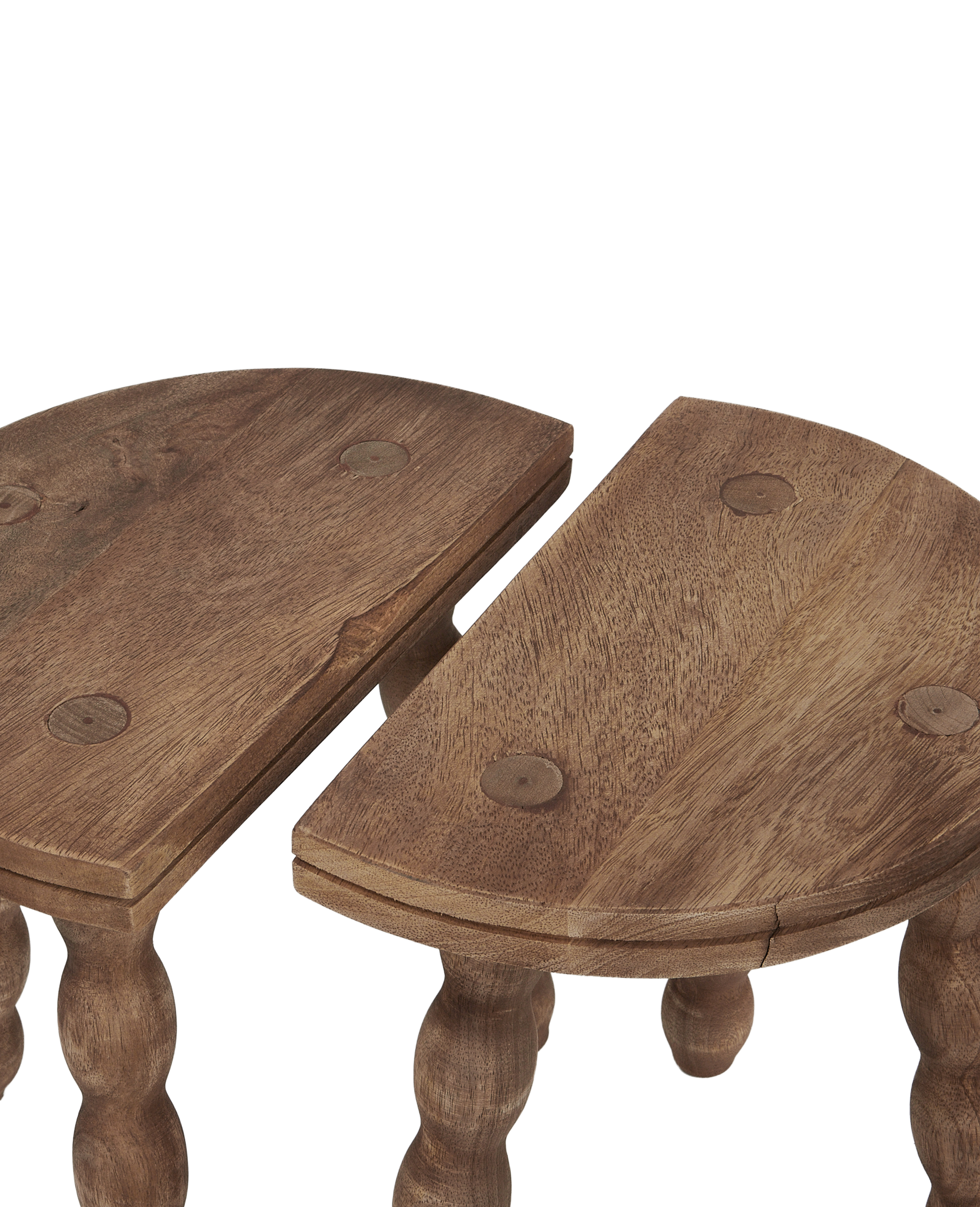 Designed Milking Stool Petite Demi - Sauvignon from India made of Wood