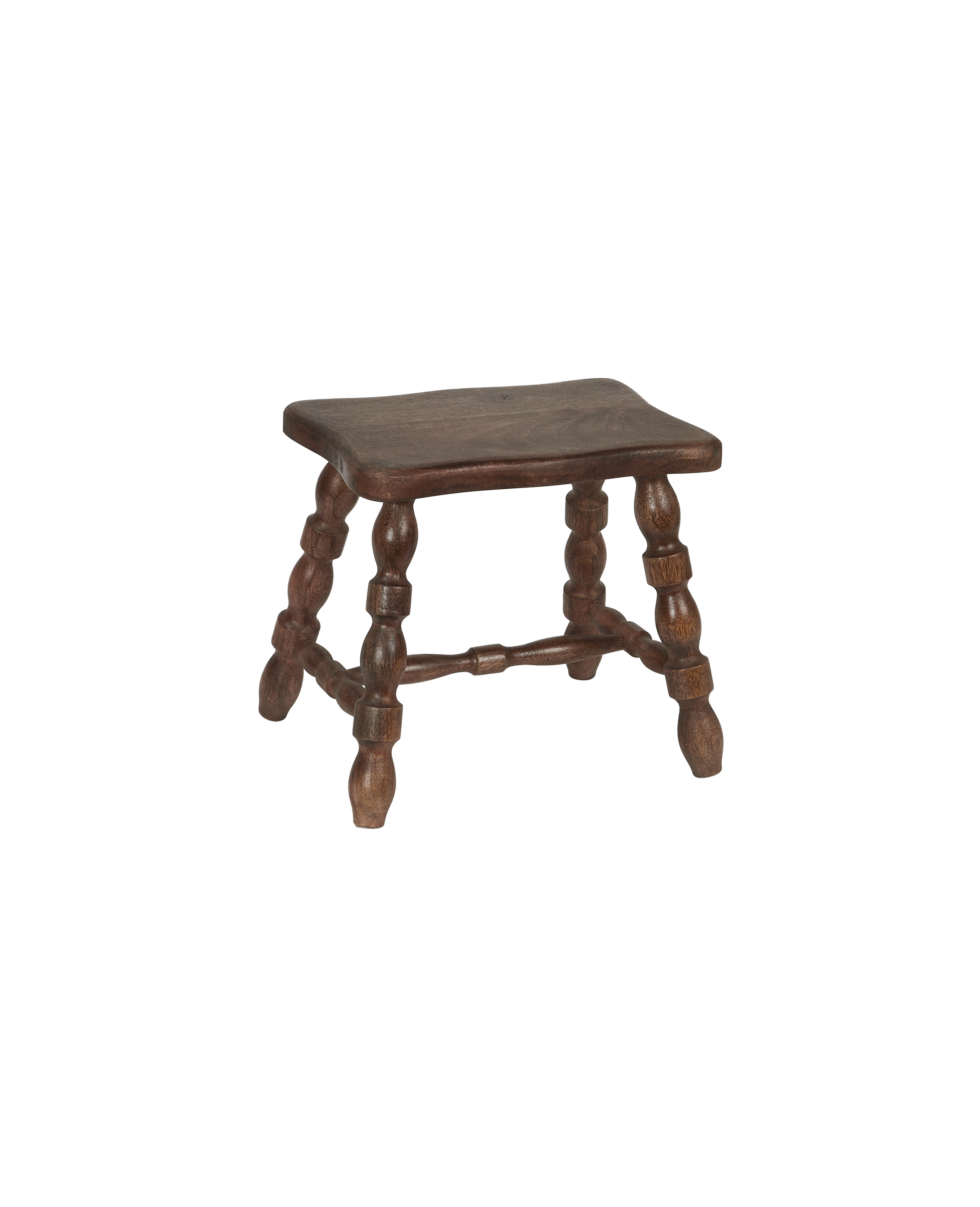 Milking Stool Petite Rectangle - Merlot