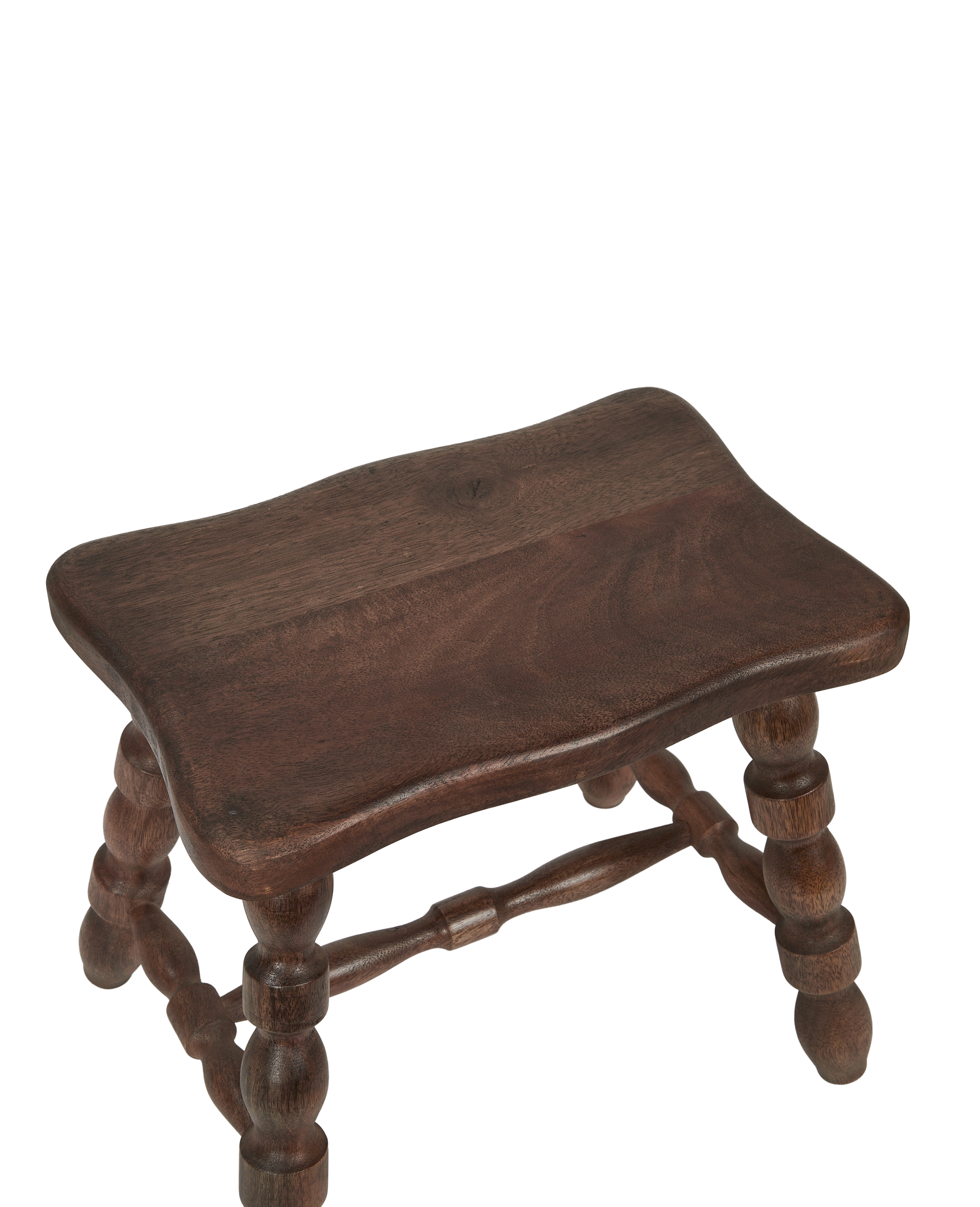Milking Stool Petite Rectangle - Merlot