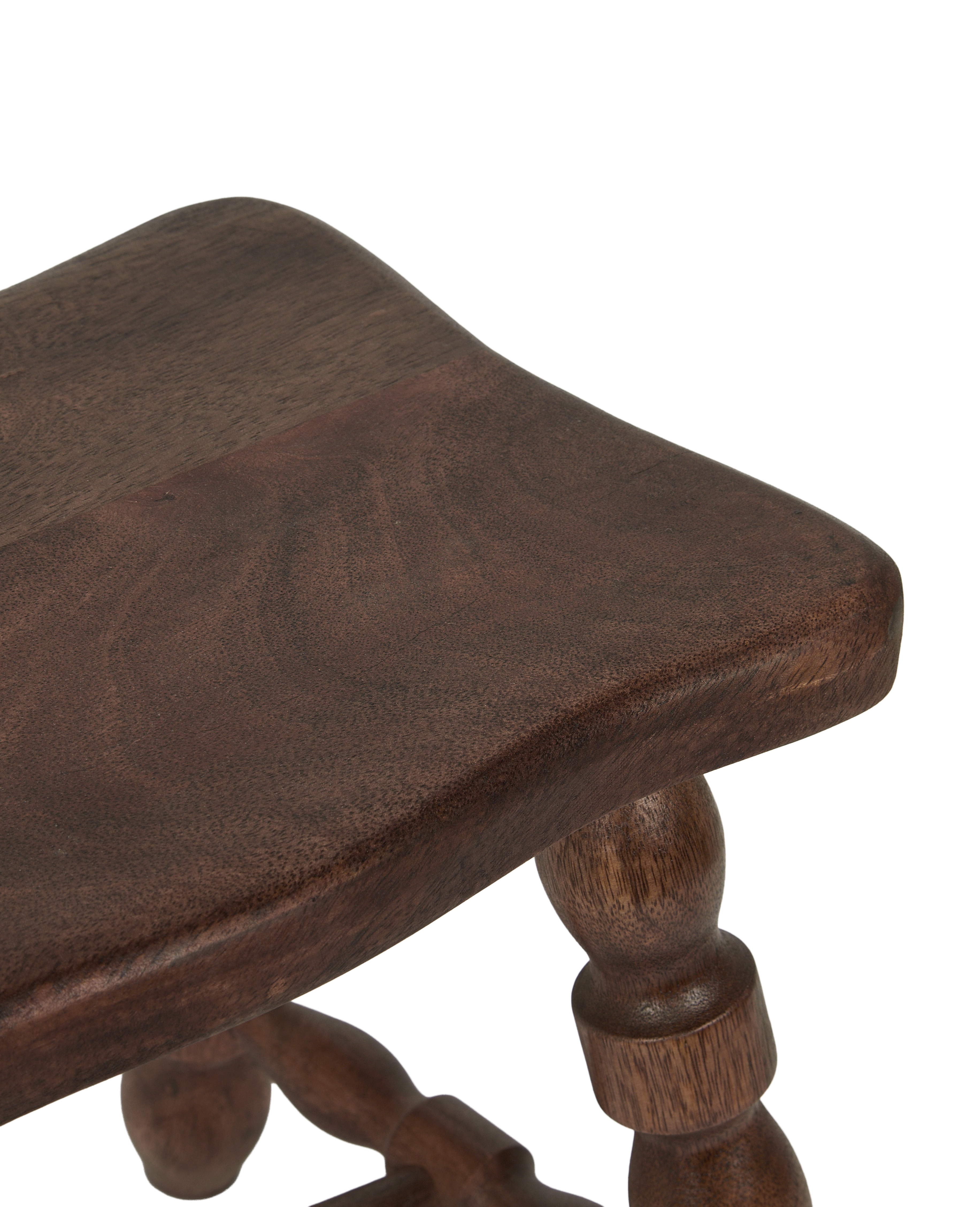 Milking Stool Petite Rectangle - Merlot