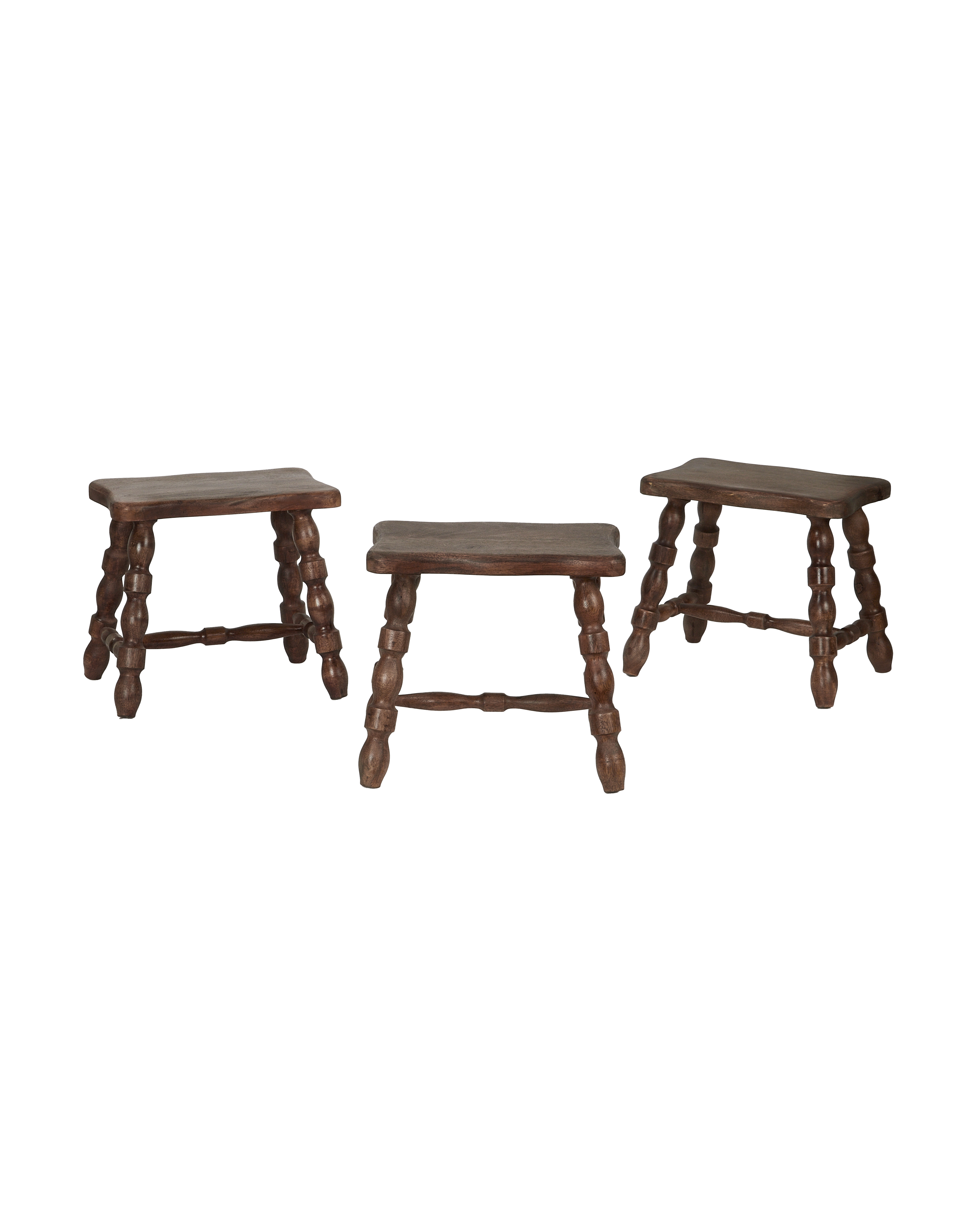 Milking Stool Petite Rectangle - Merlot