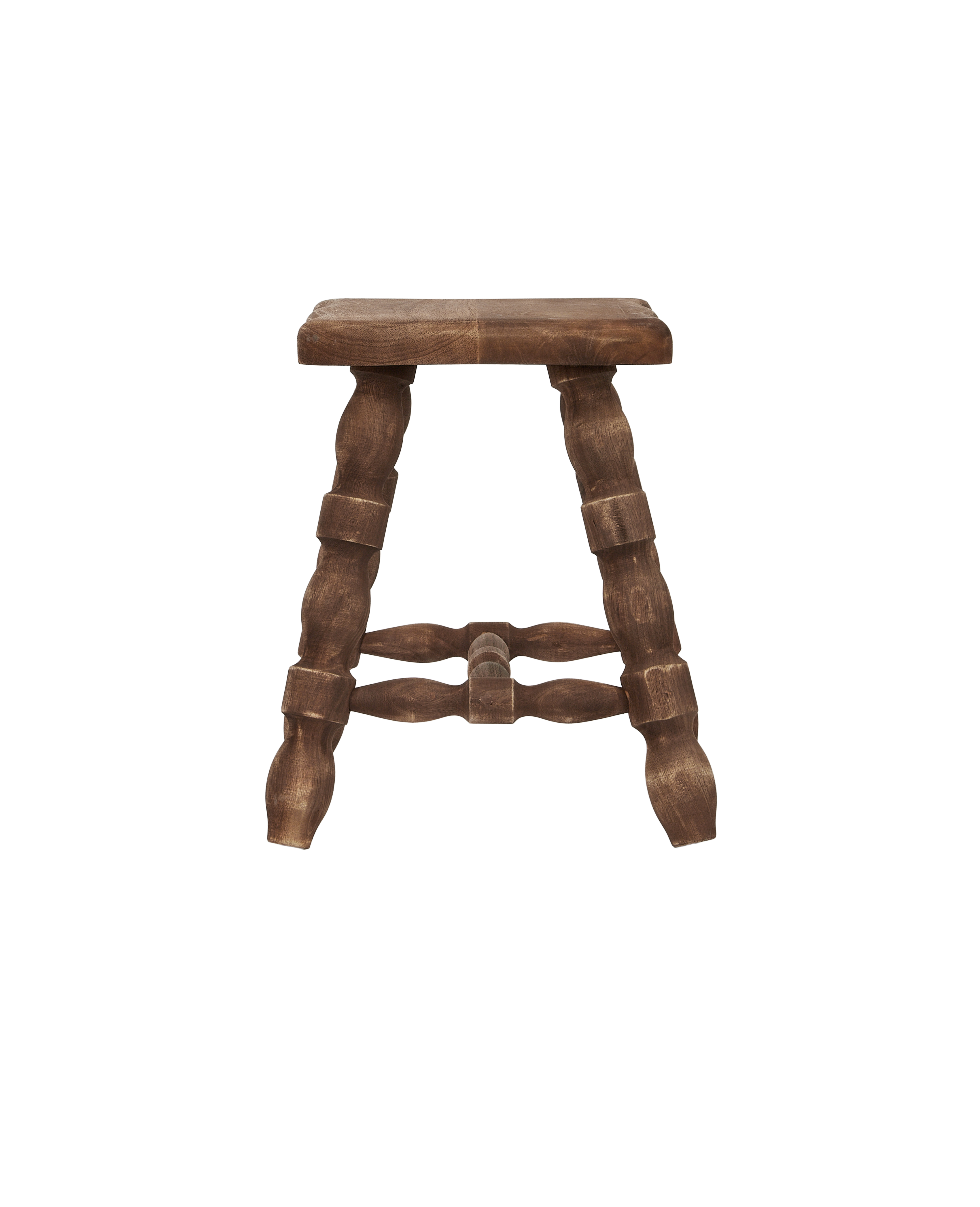Designed Milking Stool Petite Rectangle - Sauvignon from India made of Wood