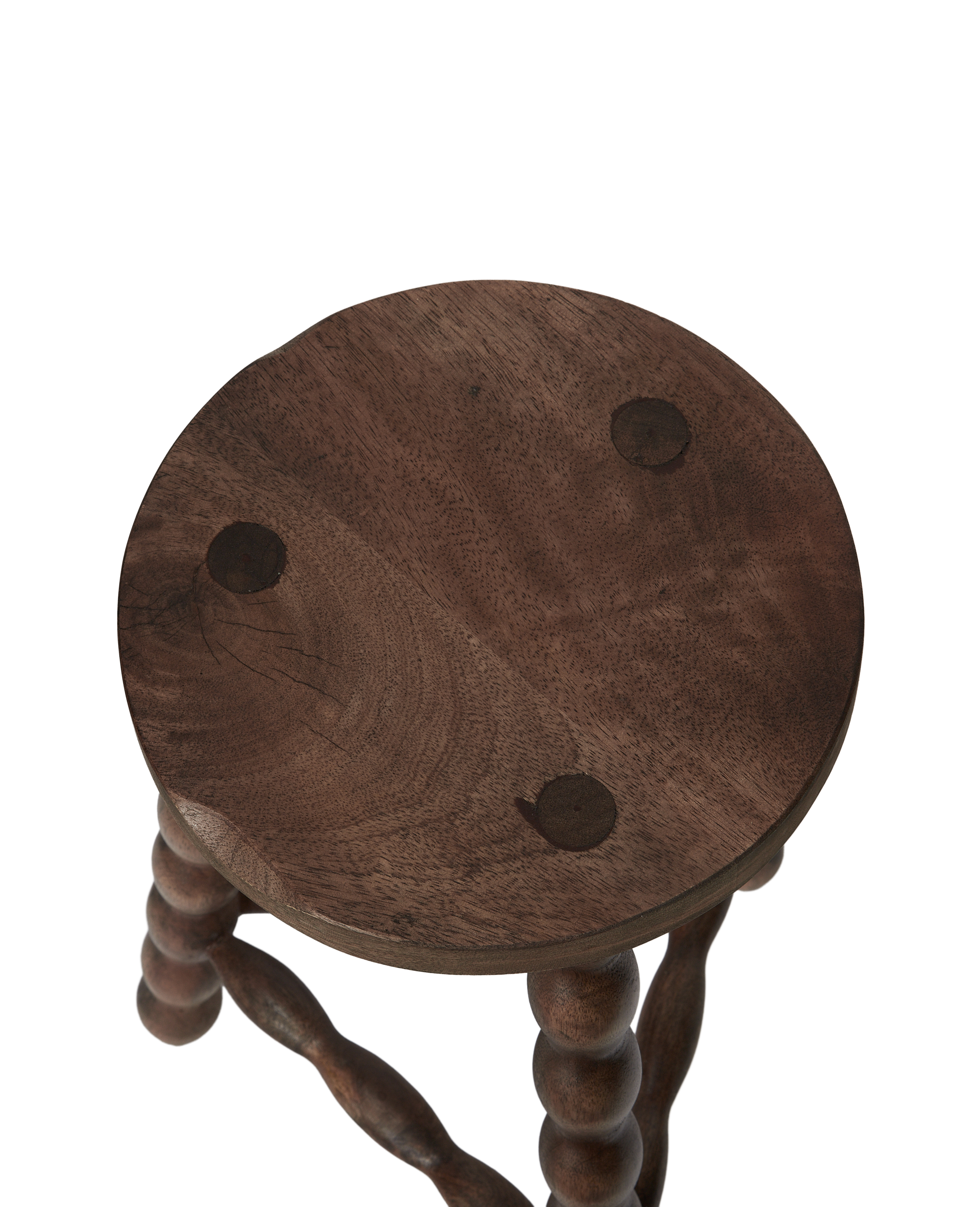 Designed Milking Stool Classic Deux - Merlot from India made of Wood