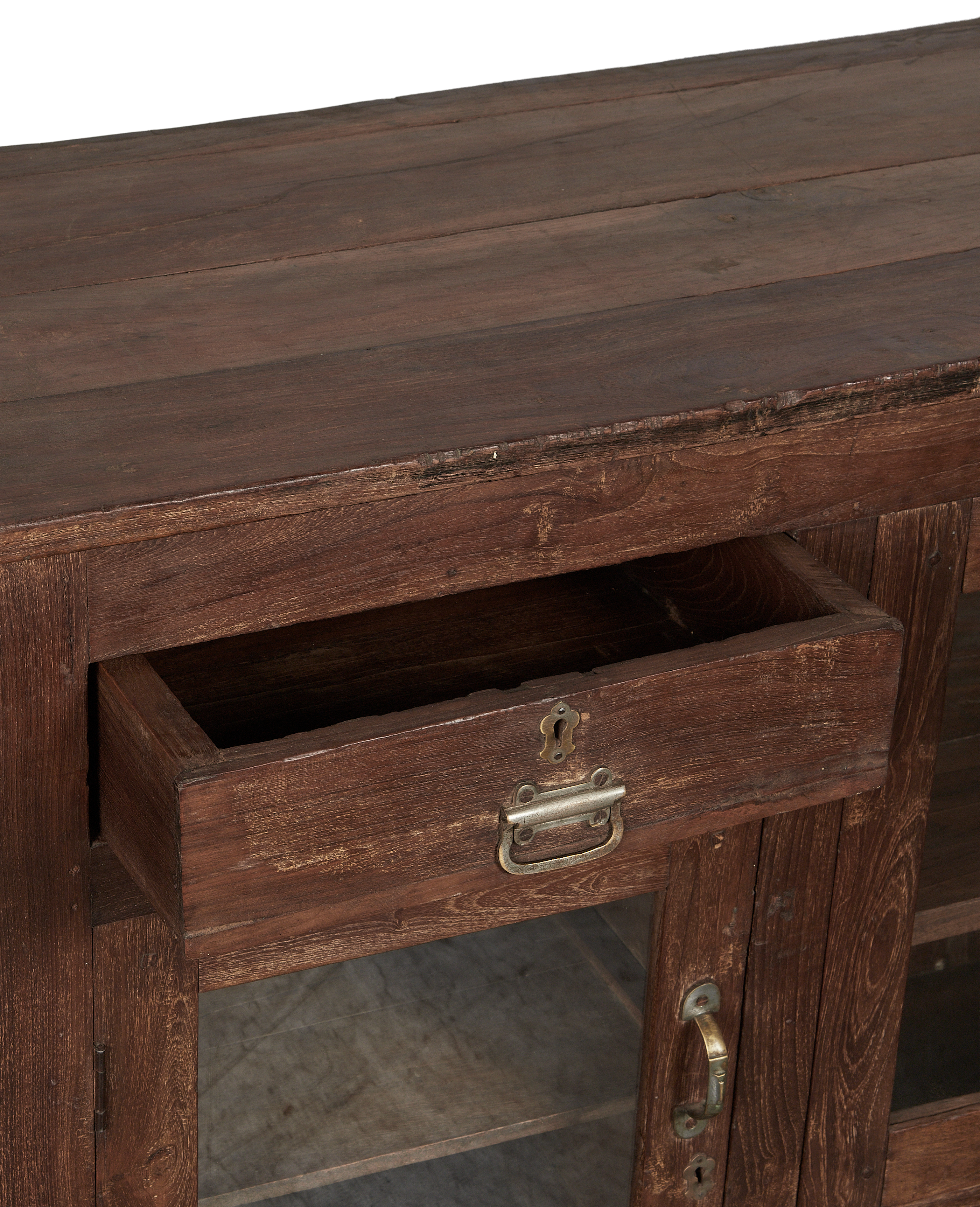 Vintage Wood Sideboard - Natural from India made of Wood
